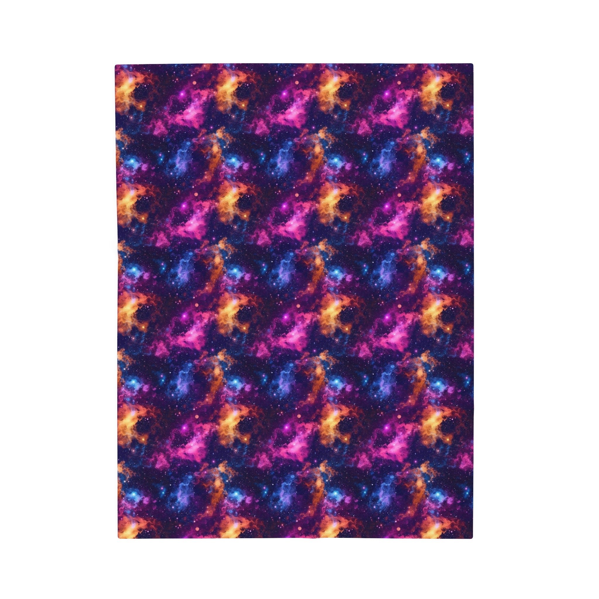 Velveteen Plush Blanket (AOP) - Fantasy Galaxies 06