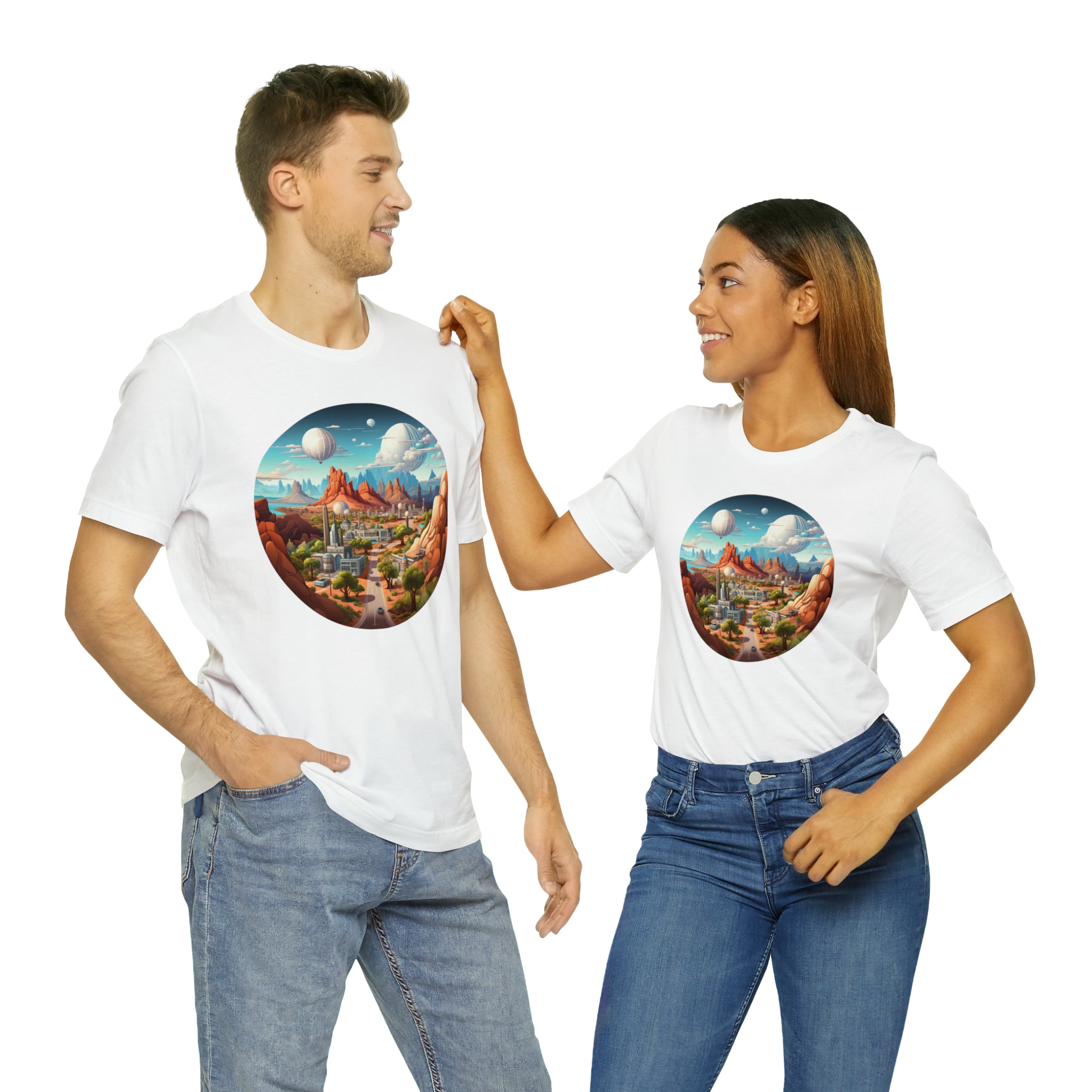 Unisex Jersey Short Sleeve Tee - Isometric Designs 08