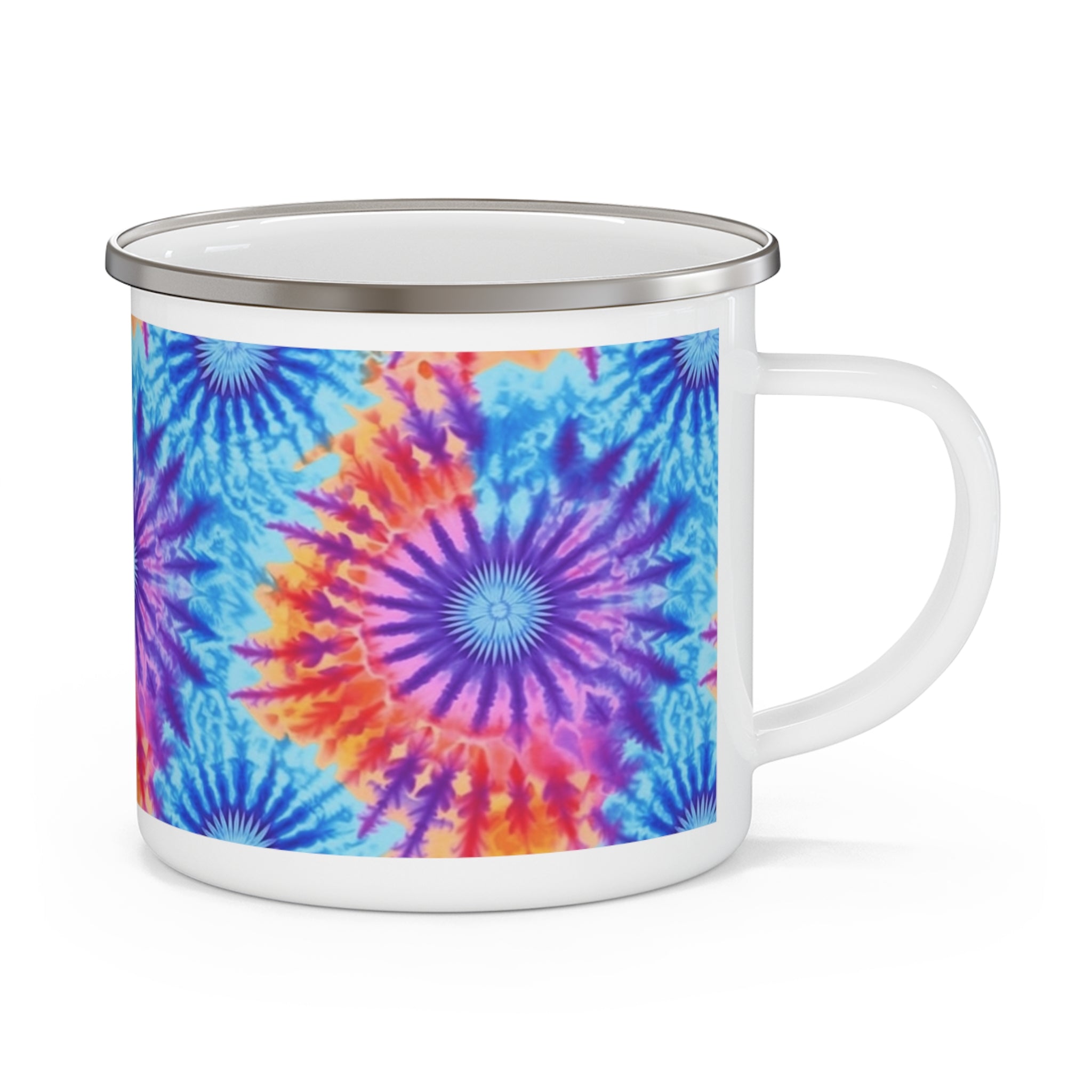 Enamel Camping Mug - Tie Dye, Seamless Designs 12