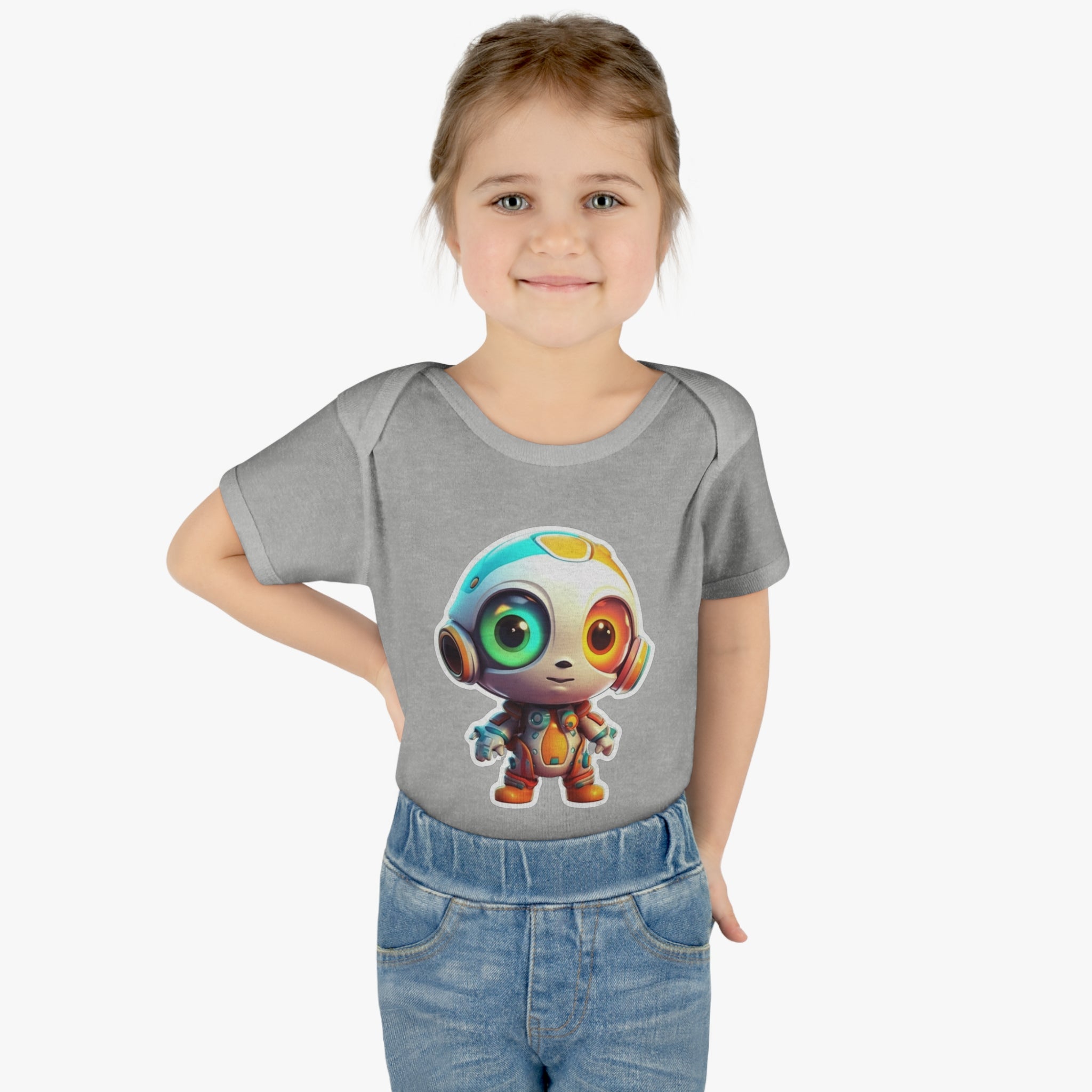 Infant Baby Rib Bodysuit - Buzz, Robot Pop Art 05