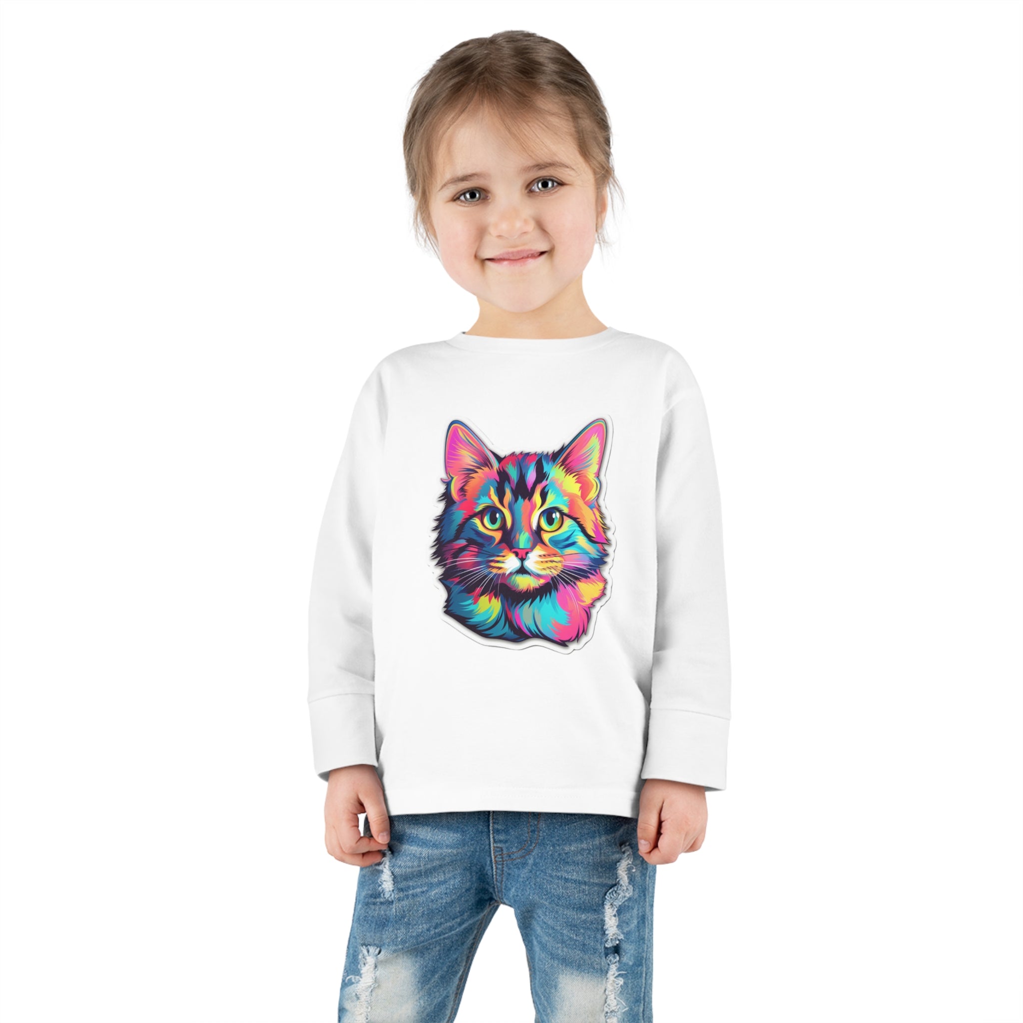 Toddler Long Sleeve Tee - Kittens 08