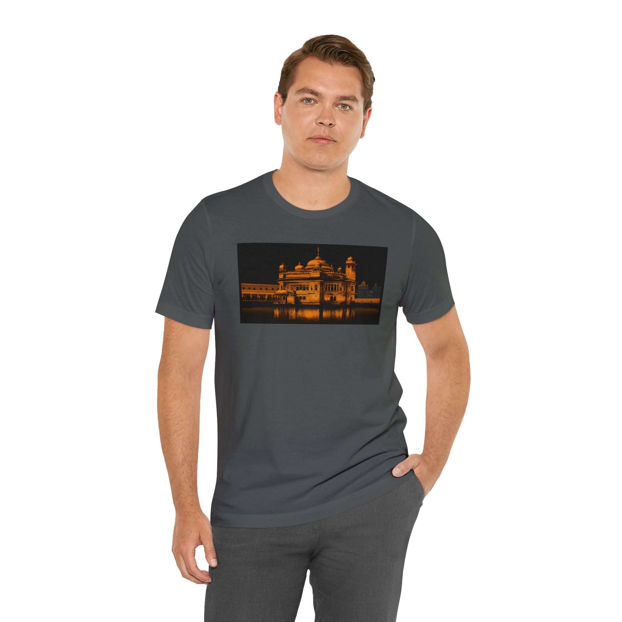 Unisex Jersey Short Sleeve Tee - Golden Temple, India