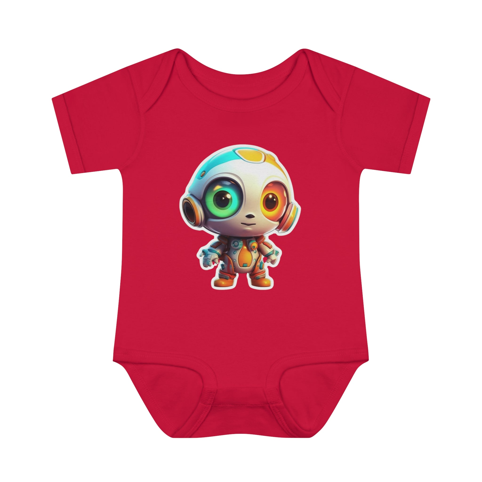 Infant Baby Rib Bodysuit - Buzz, Robot Pop Art 05