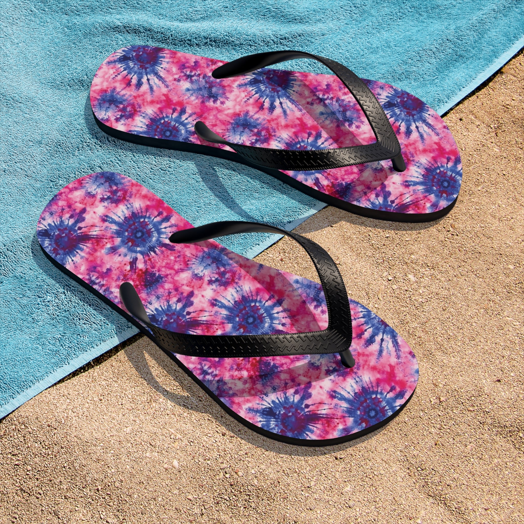 Unisex Flip-Flops (AOP) - Tie Dye Designs 03