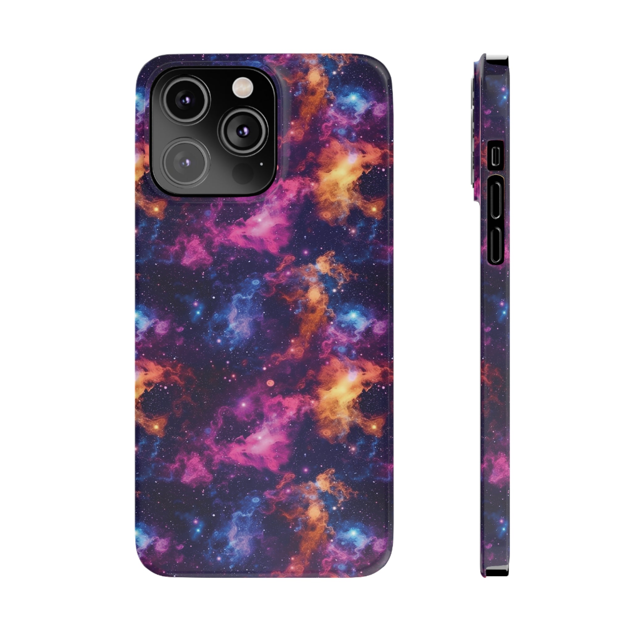 Slim Phone Cases (AOP) - Seamless Fantasy Galaxies 06