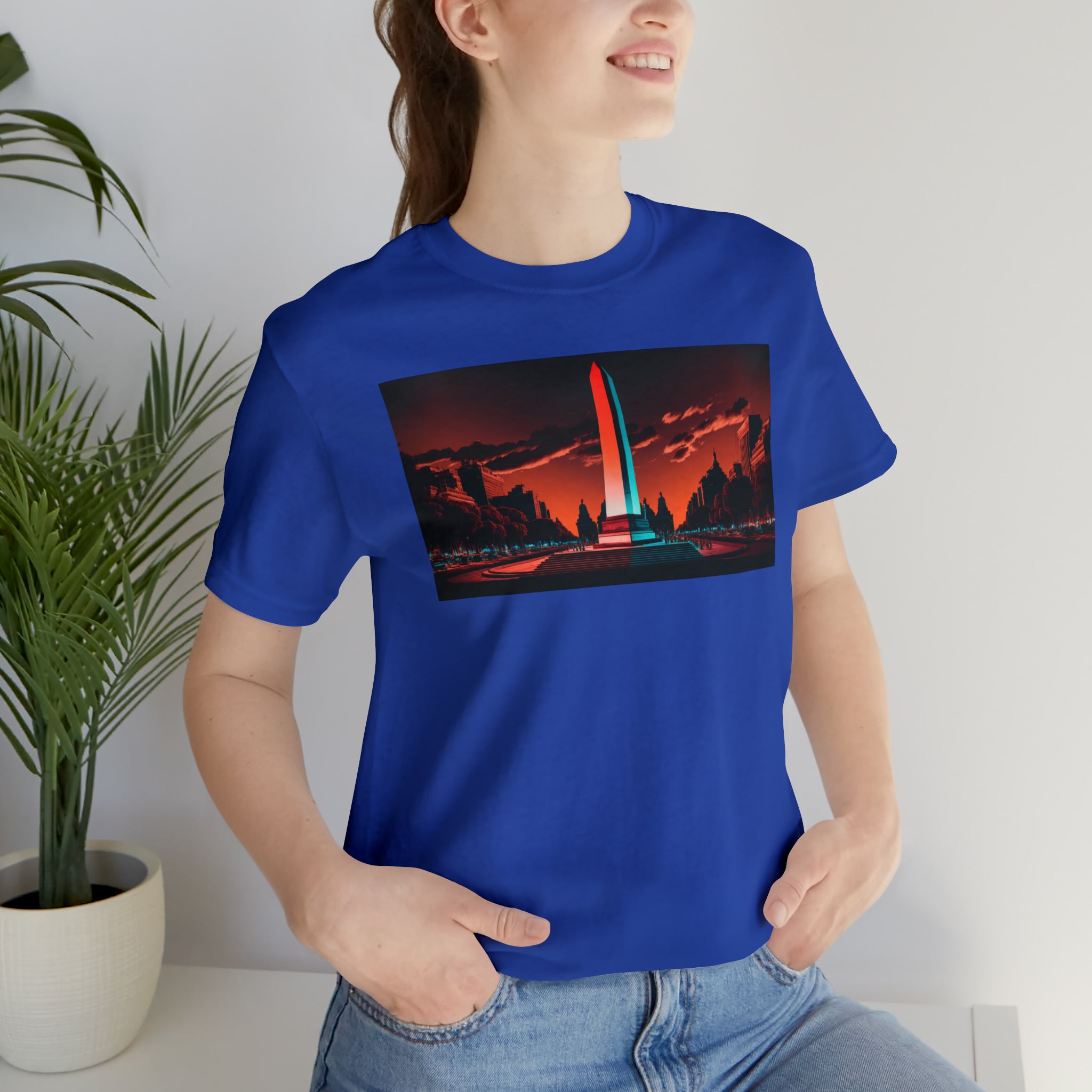 Unisex Jersey Short Sleeve Tee -Obelisco de Buenos Aires, Argentina