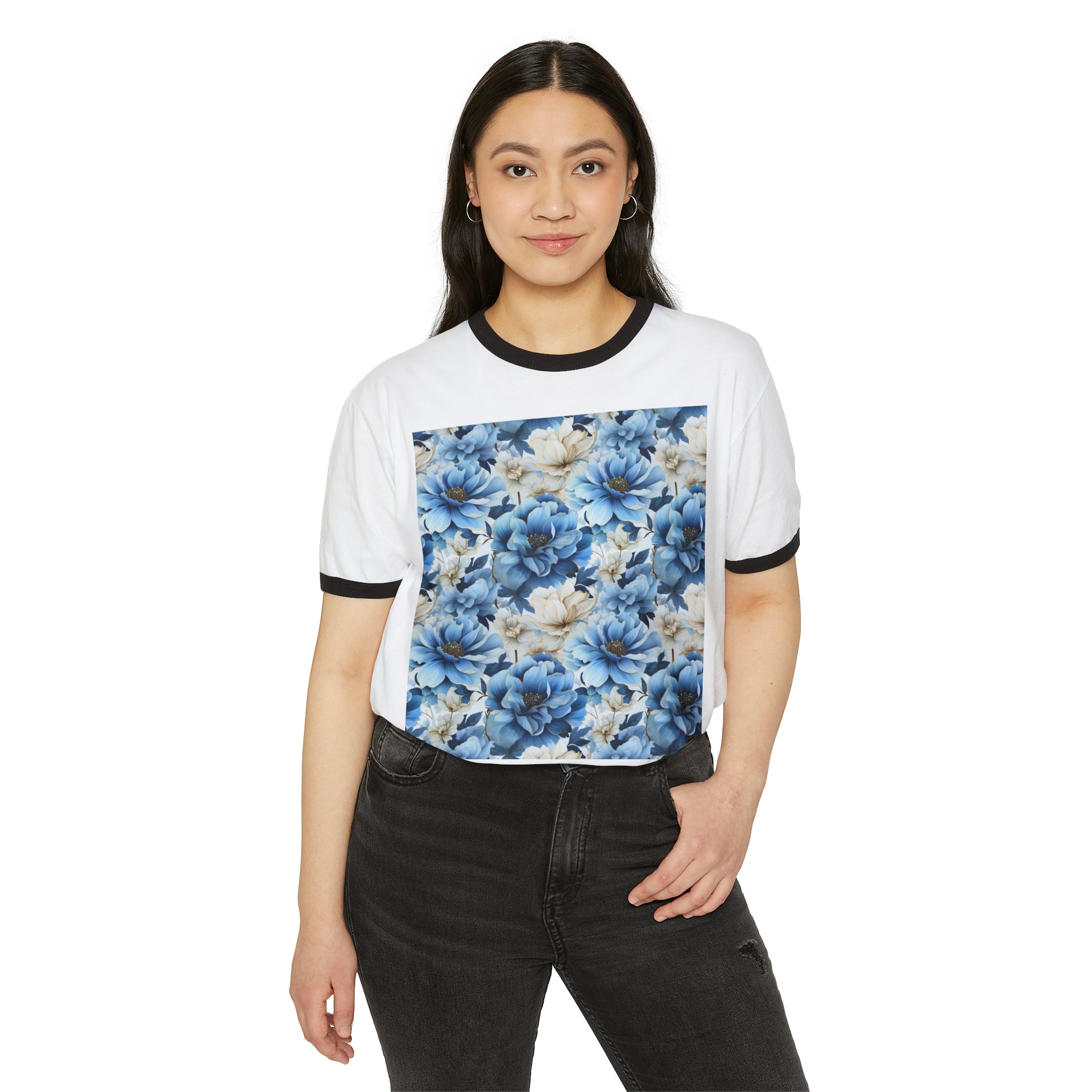 Unisex Cotton Ringer T-Shirt - Abstract Designs 09