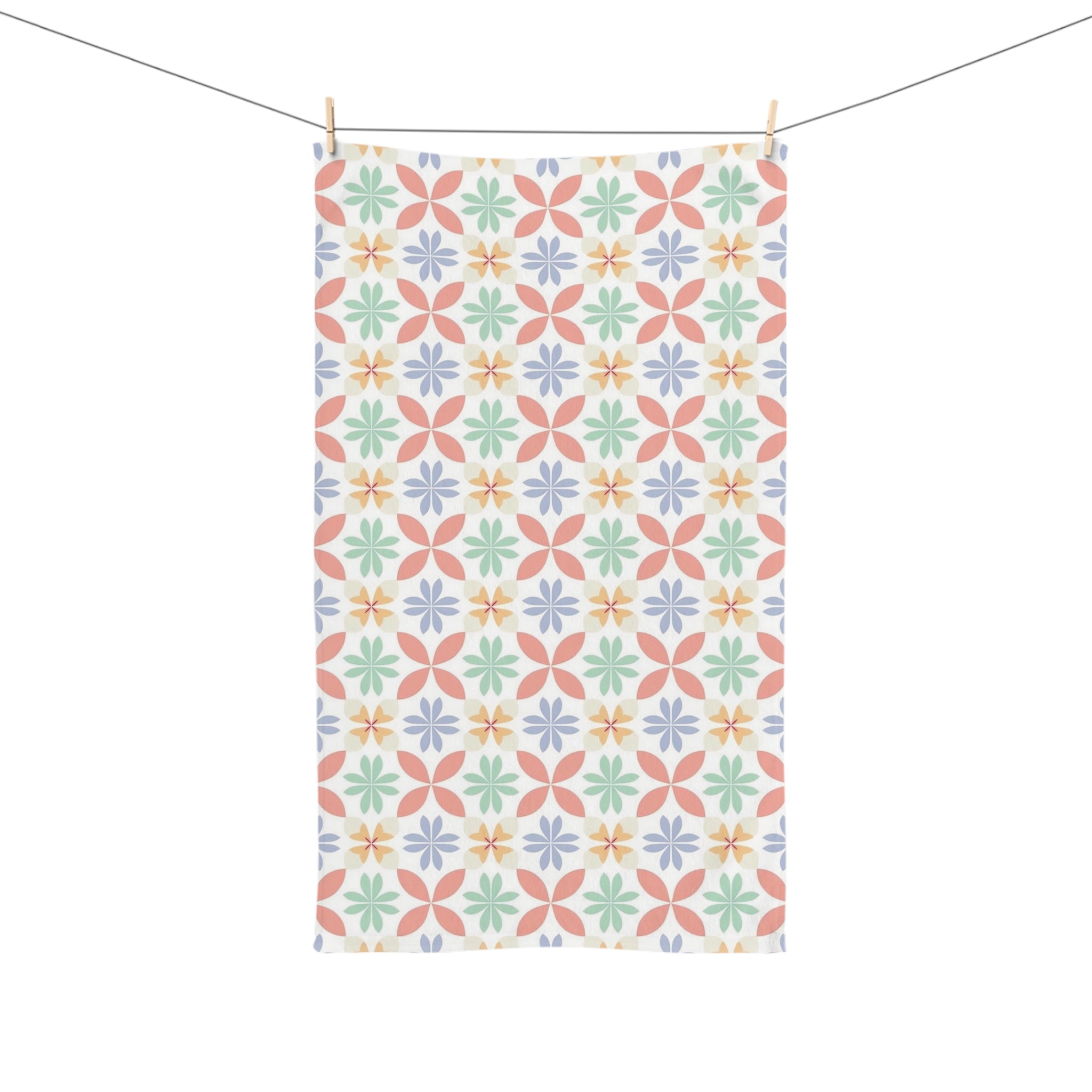 Hand Towel (AOP) - Seamless Minimalistic Pastel Designs 06