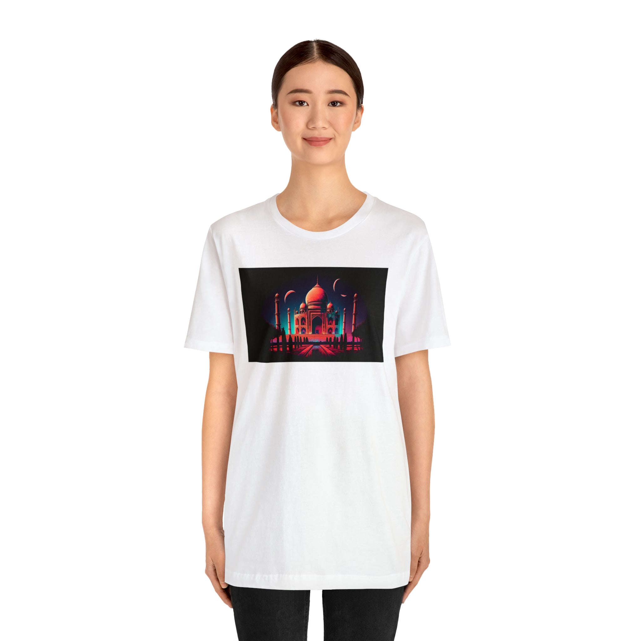 Unisex Jersey Short Sleeve Tee - Taj Mahal, Agra, India