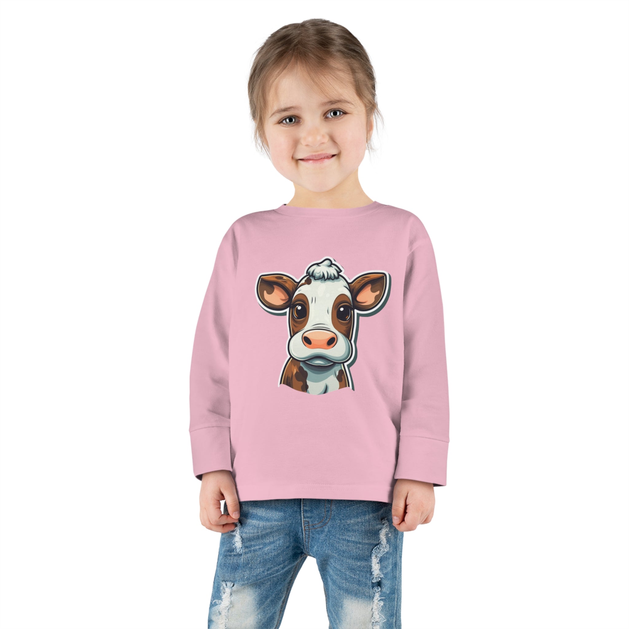 Toddler Long Sleeve Tee - Cow Calf