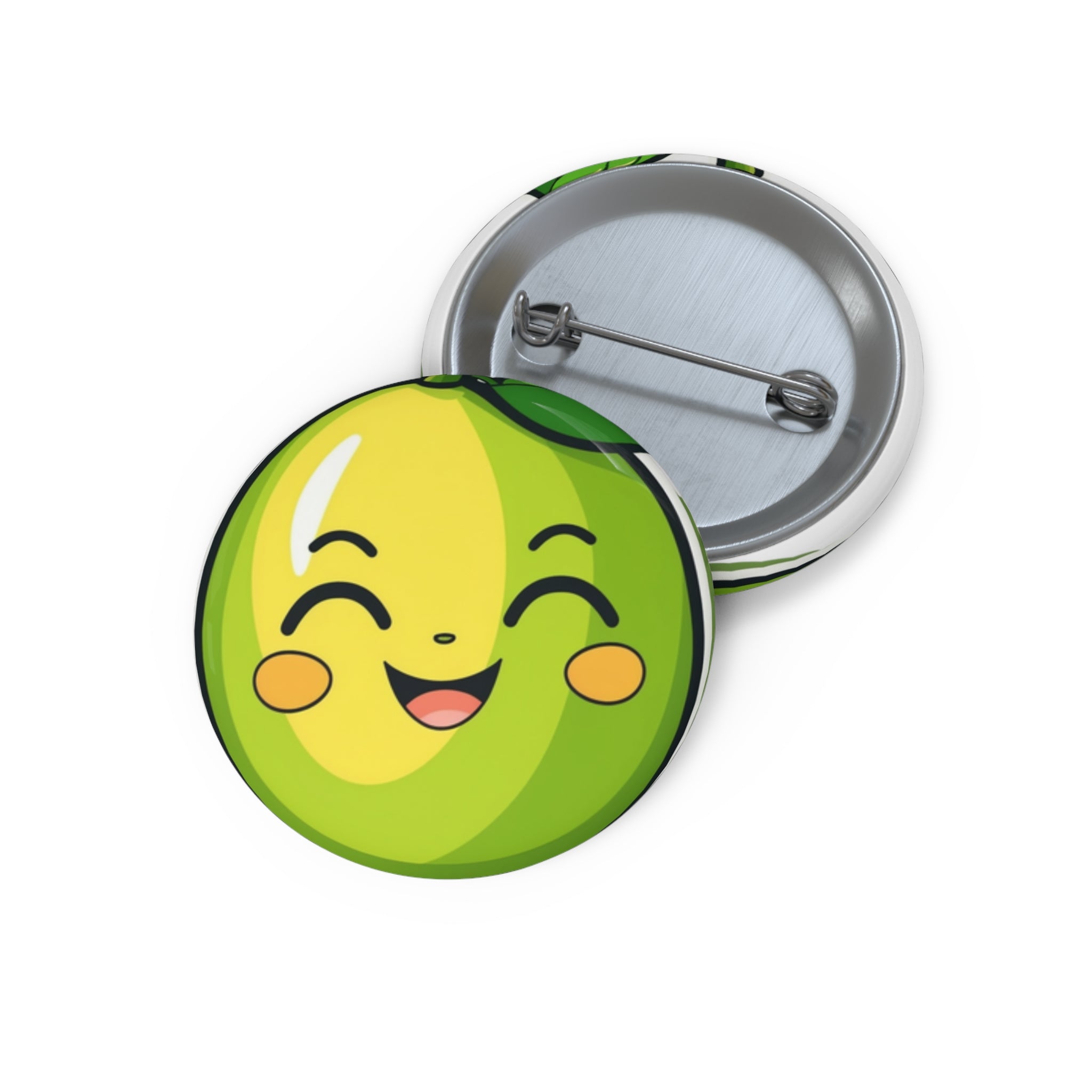 Custom Pin Buttons - Green Mango
