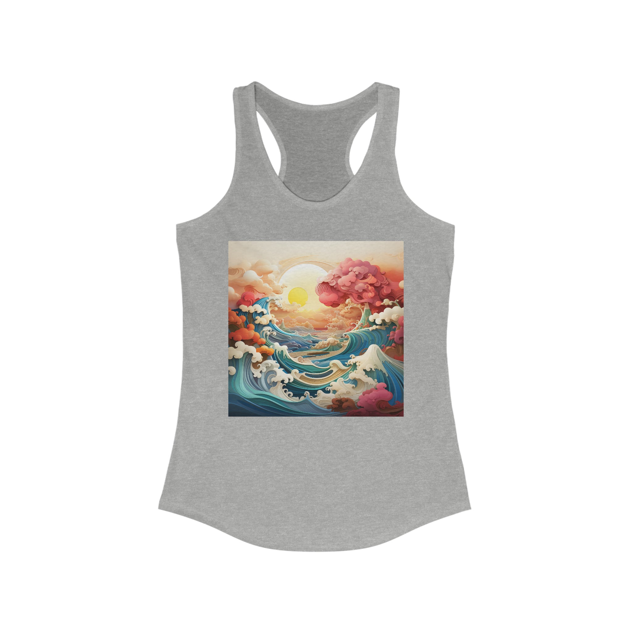 Women's Ideal Racerback Tank - Vector Art Design 11