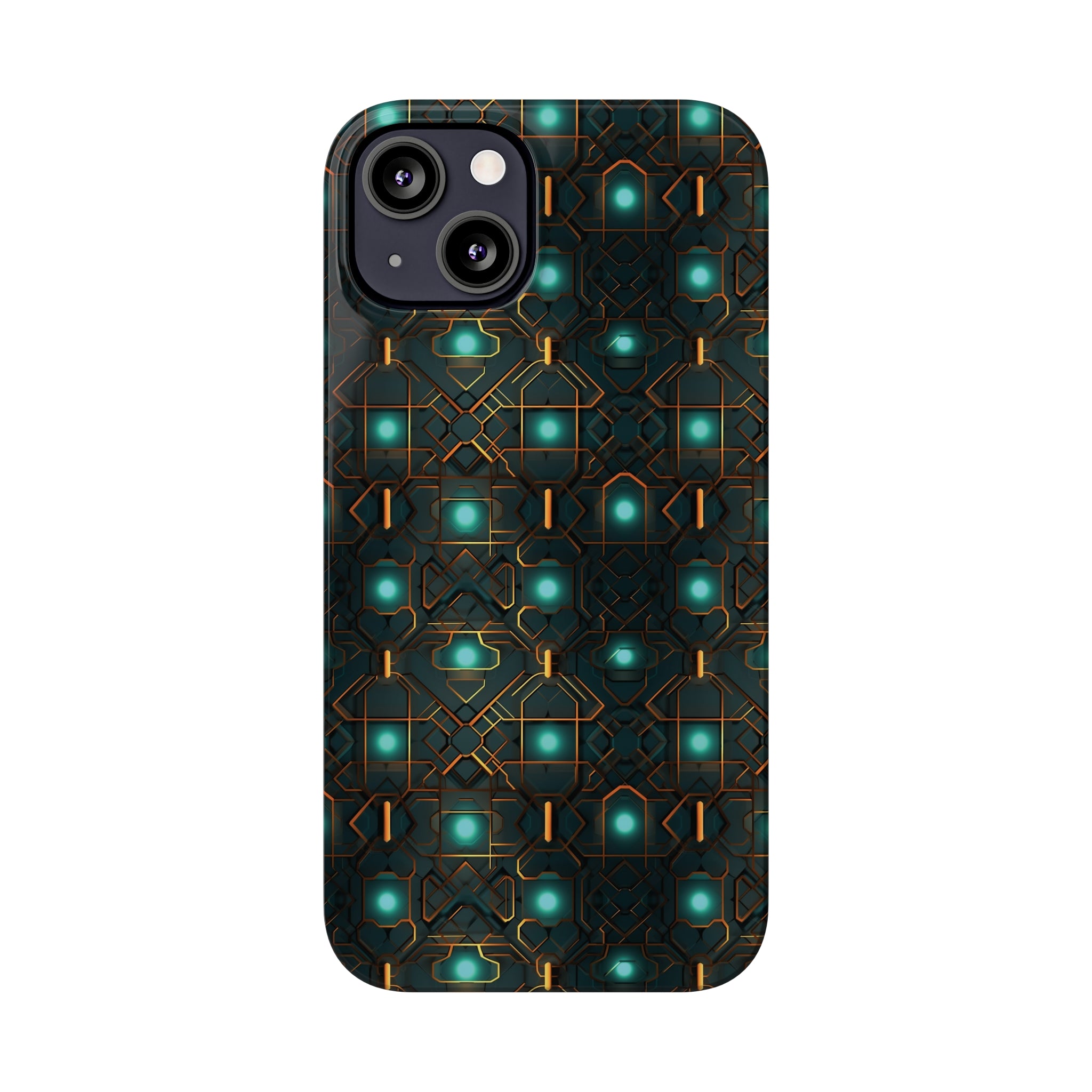 Slim Phone Cases (AOP) - Seamless Futuristic Designs 01