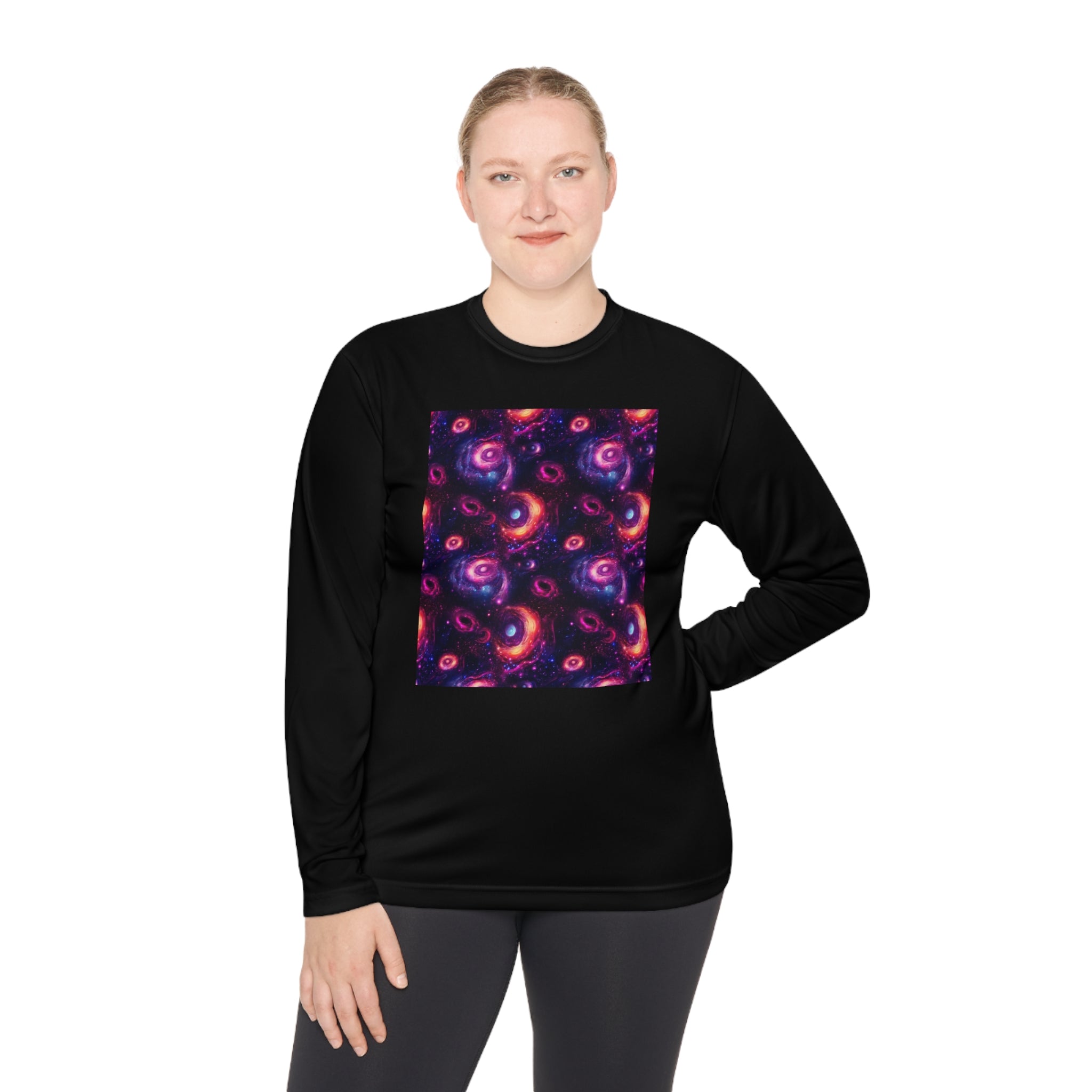 Unisex Lightweight Long Sleeve Tee (AOP) - Abstract Designs 02