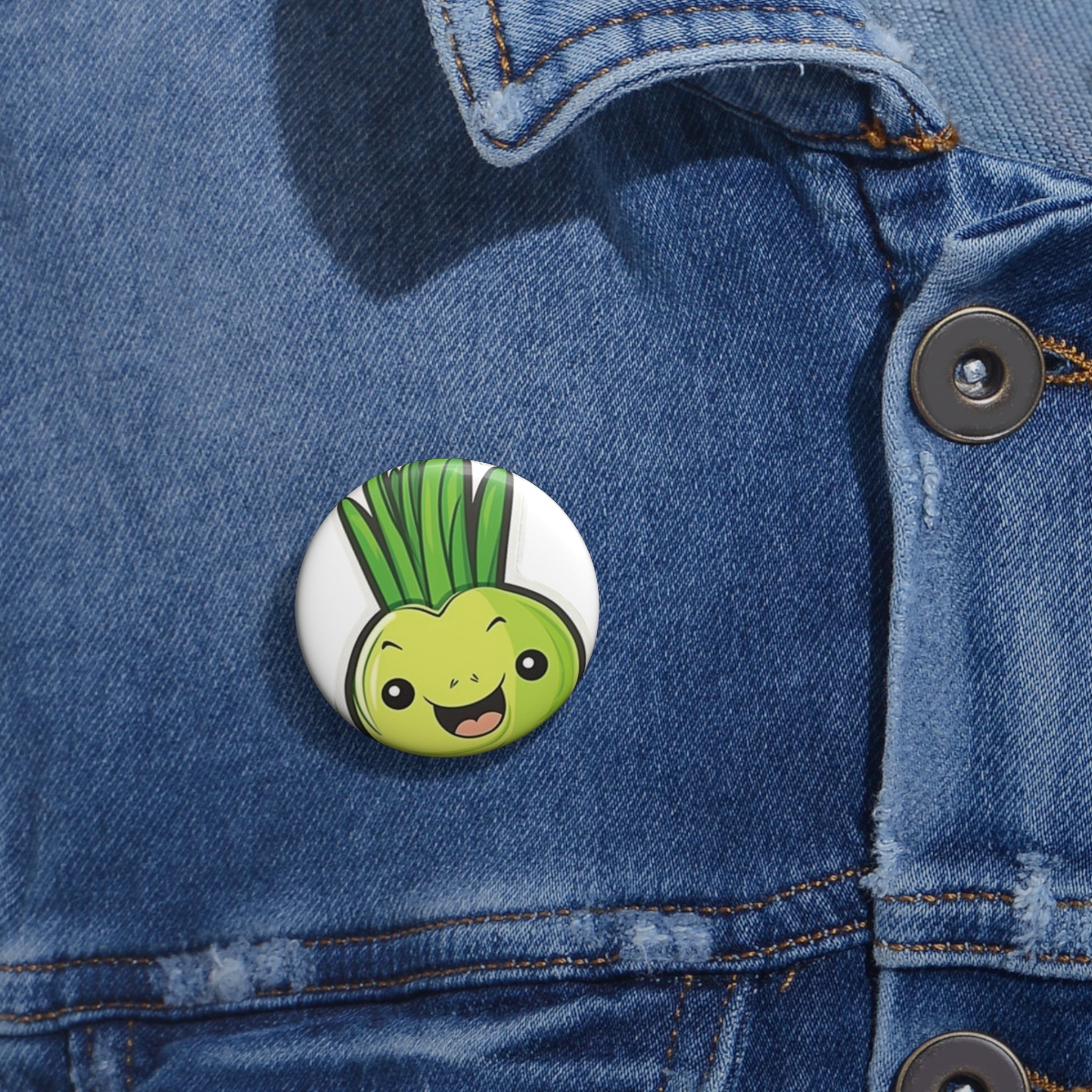 Custom Pin Buttons - Leek