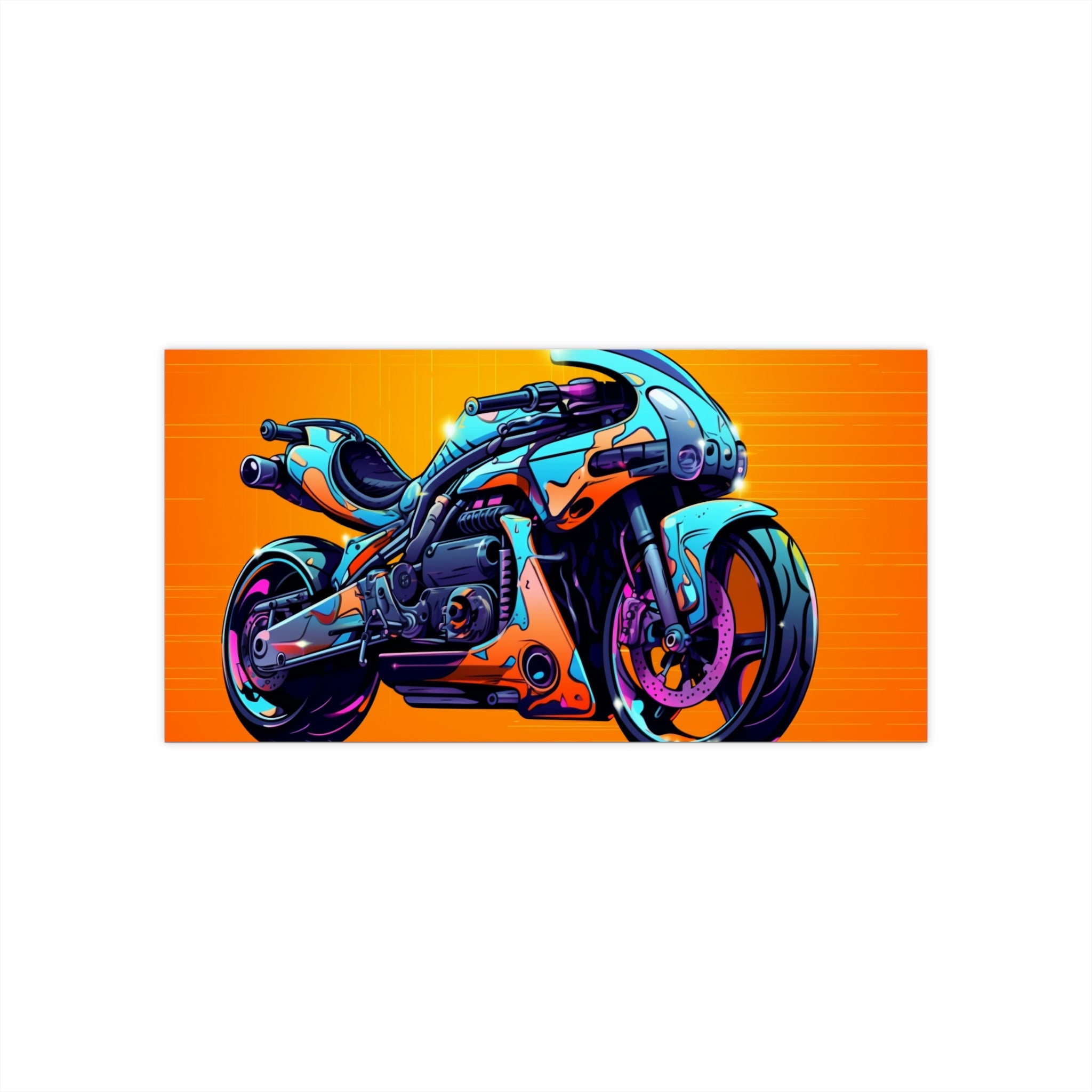 Bumper Stickers - Pop Art Designs, Motorcycle 08