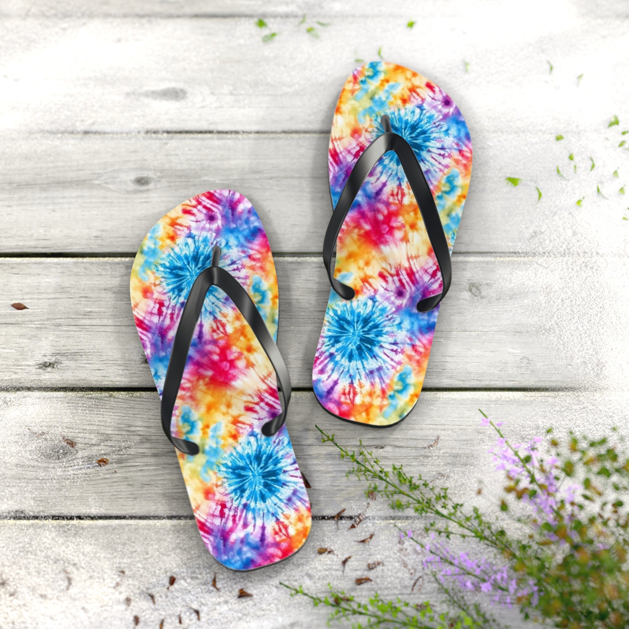 Flip Flops (AOP) - Tie Dye Designs 03