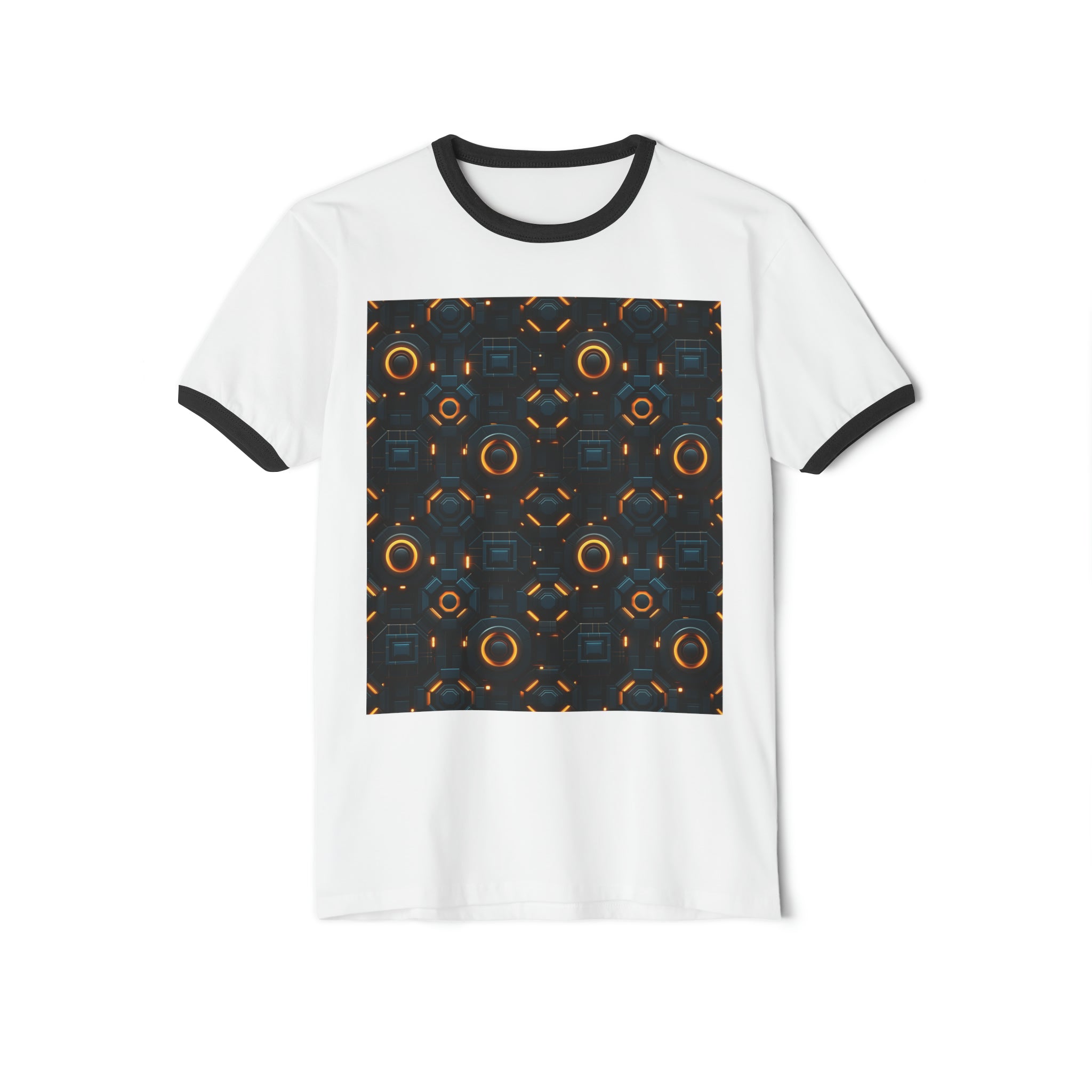 Unisex Cotton Ringer T-Shirt - Abstract Designs 02