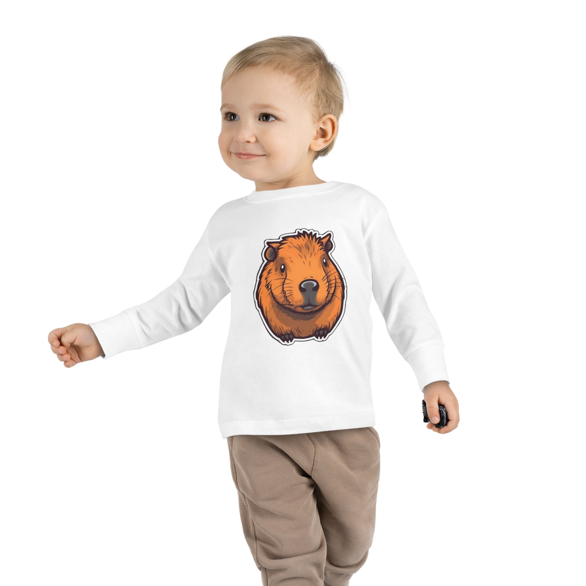 Toddler Long Sleeve Tee - Capybara Pup