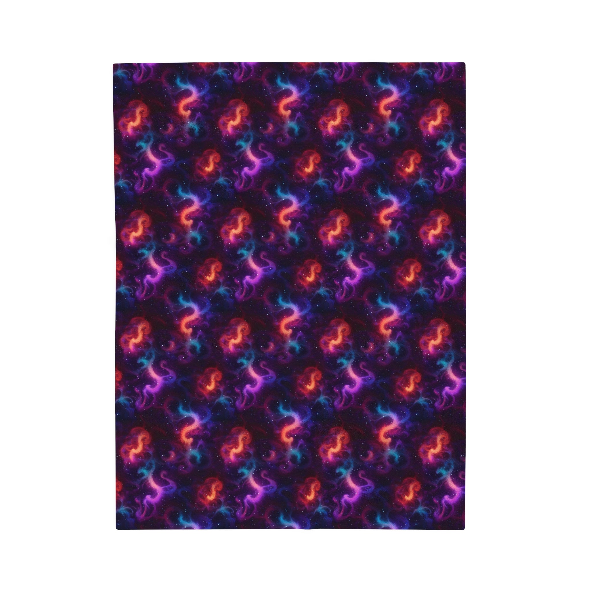 Velveteen Plush Blanket (AOP) - Fantasy Galaxies 04