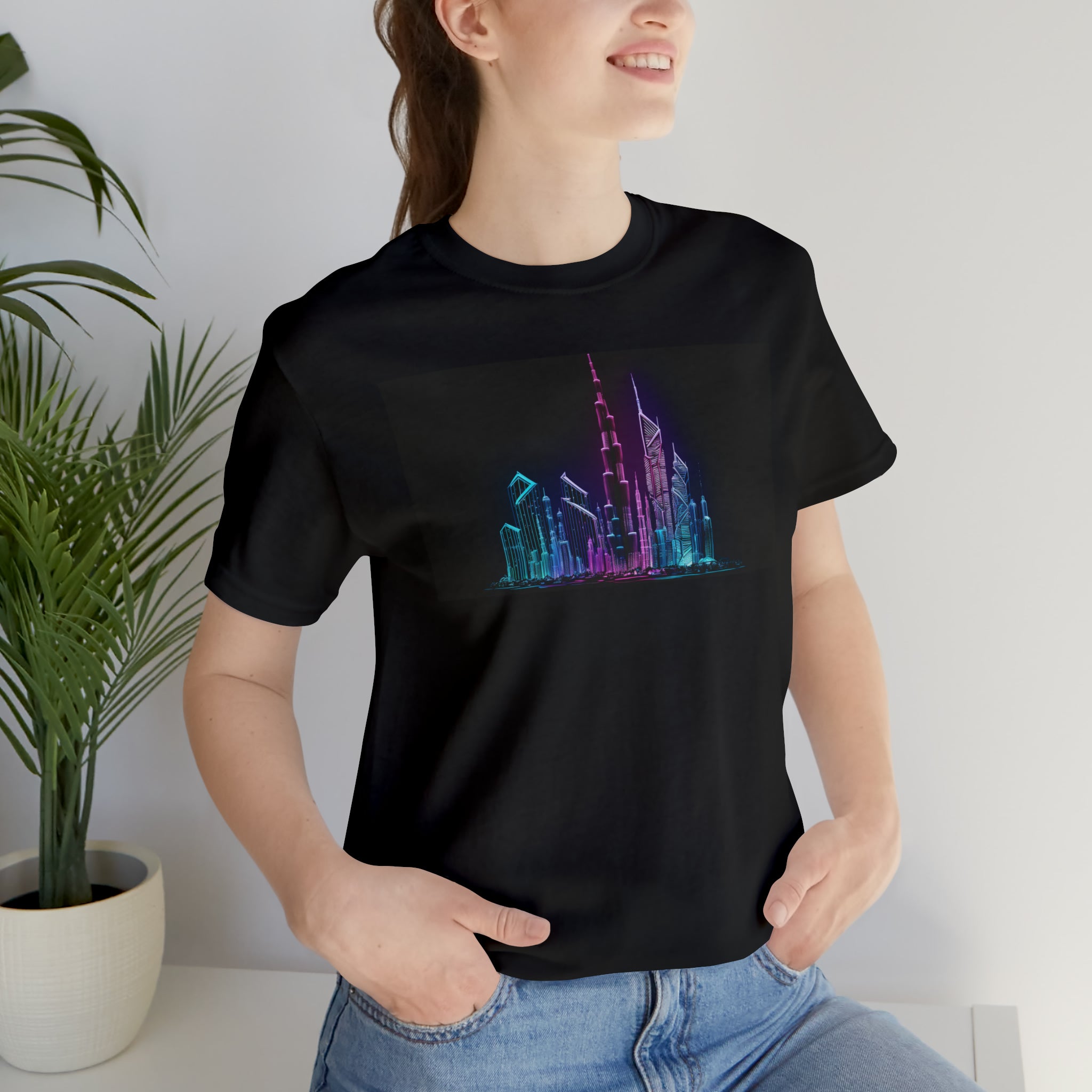 Unisex Jersey Short Sleeve Tee - Burj Khalifa, UAE