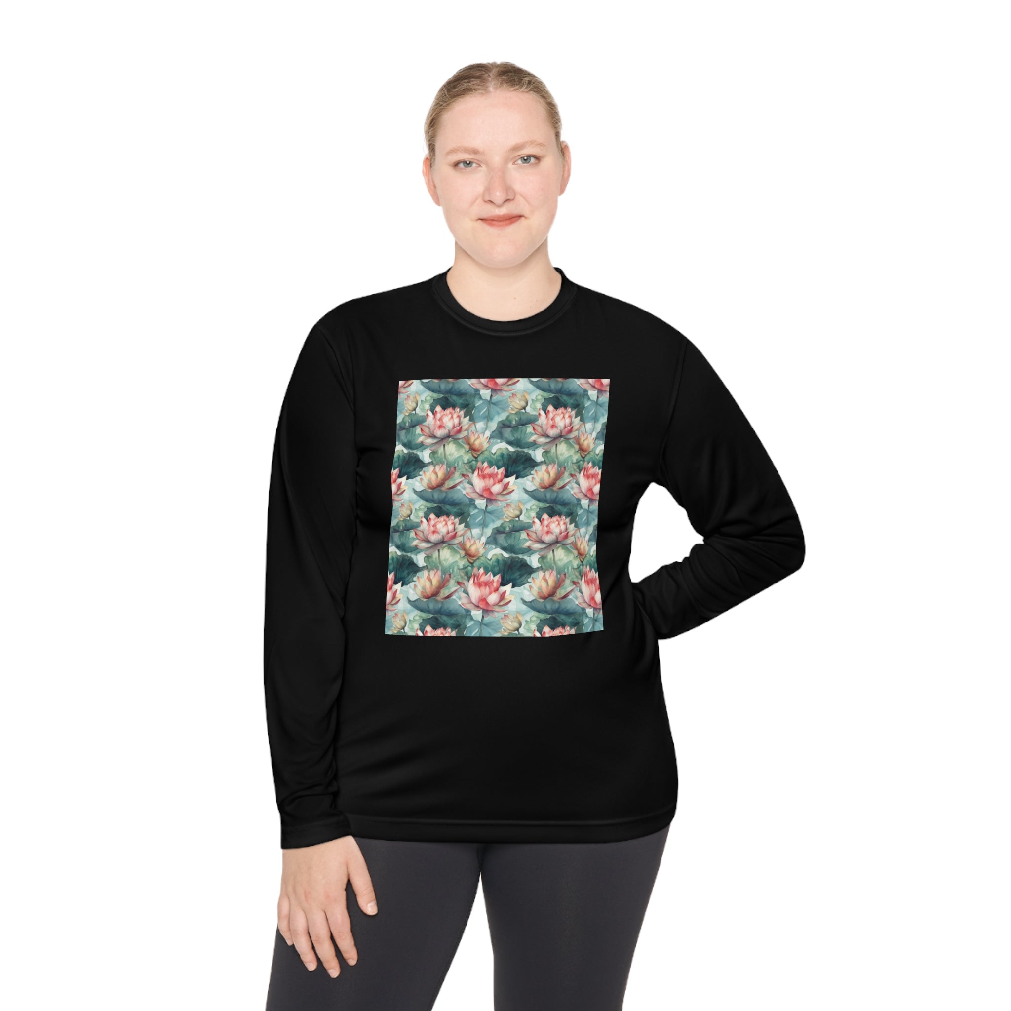 Unisex Lightweight Long Sleeve Tee (AOP) - Abstract Designs 13