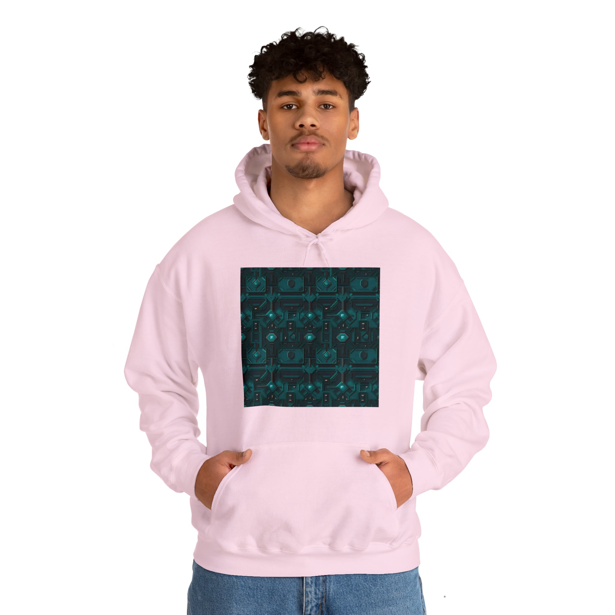 Unisex Heavy Blend™ Hooded Sweatshirt - Abstract Neon Designs 10