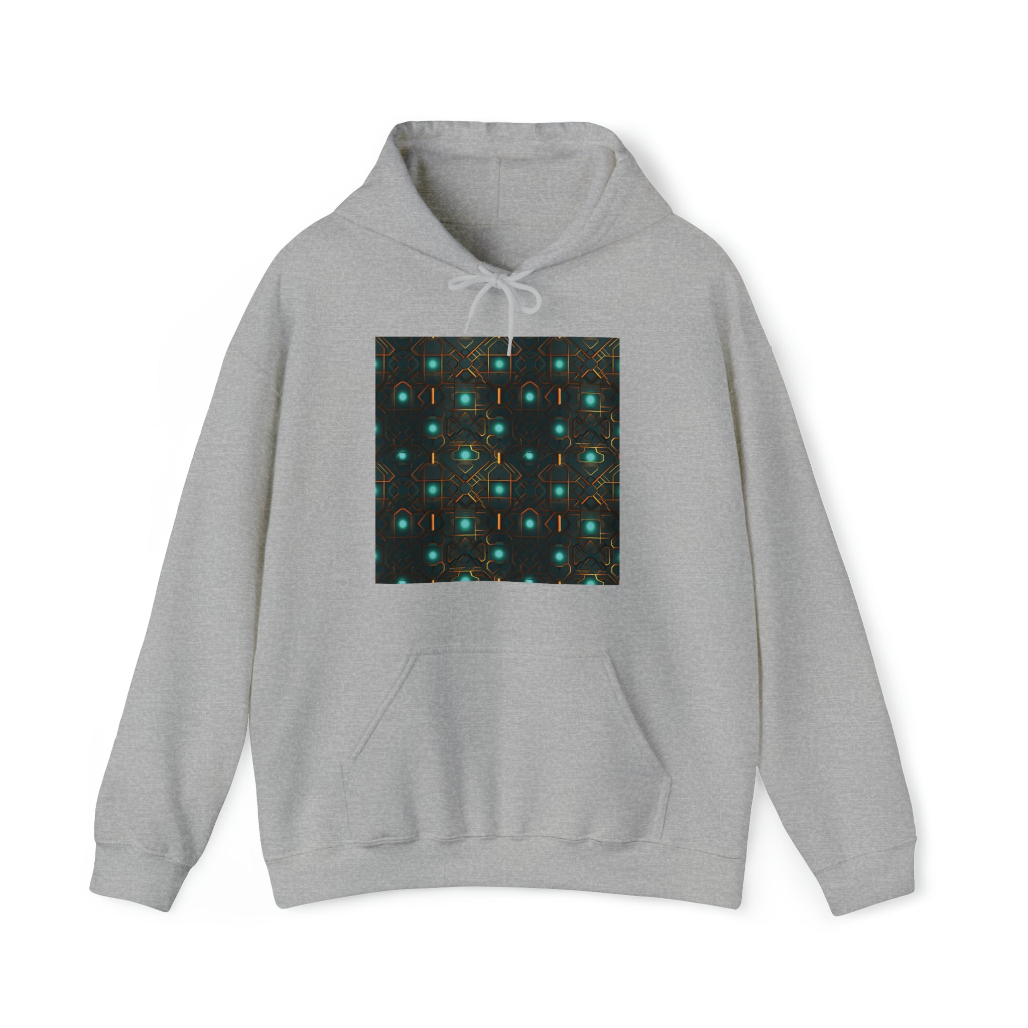 Unisex Heavy Blend™ Hooded Sweatshirt - Abstract Neon Designs 09