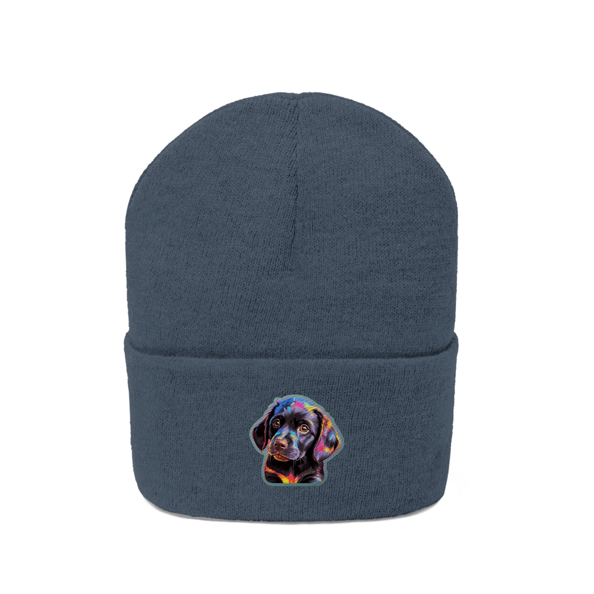 Knit Beanie - Puppy Pop Art 02