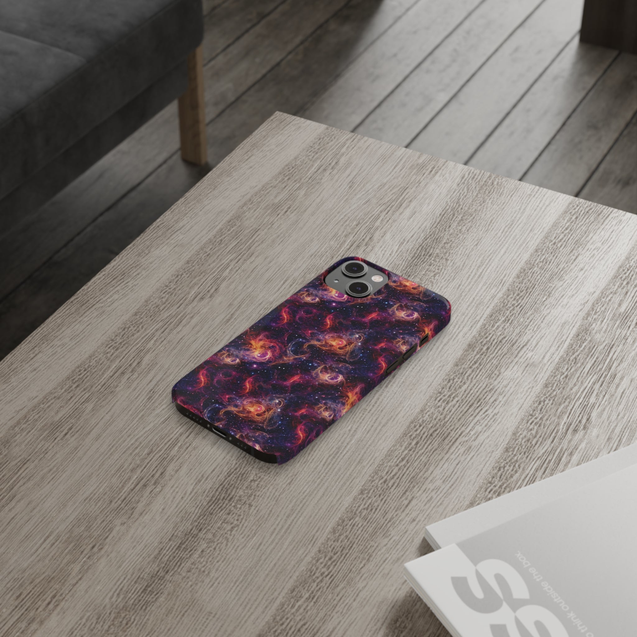 Slim Phone Cases (AOP) - Seamless Fantasy Galaxies 01