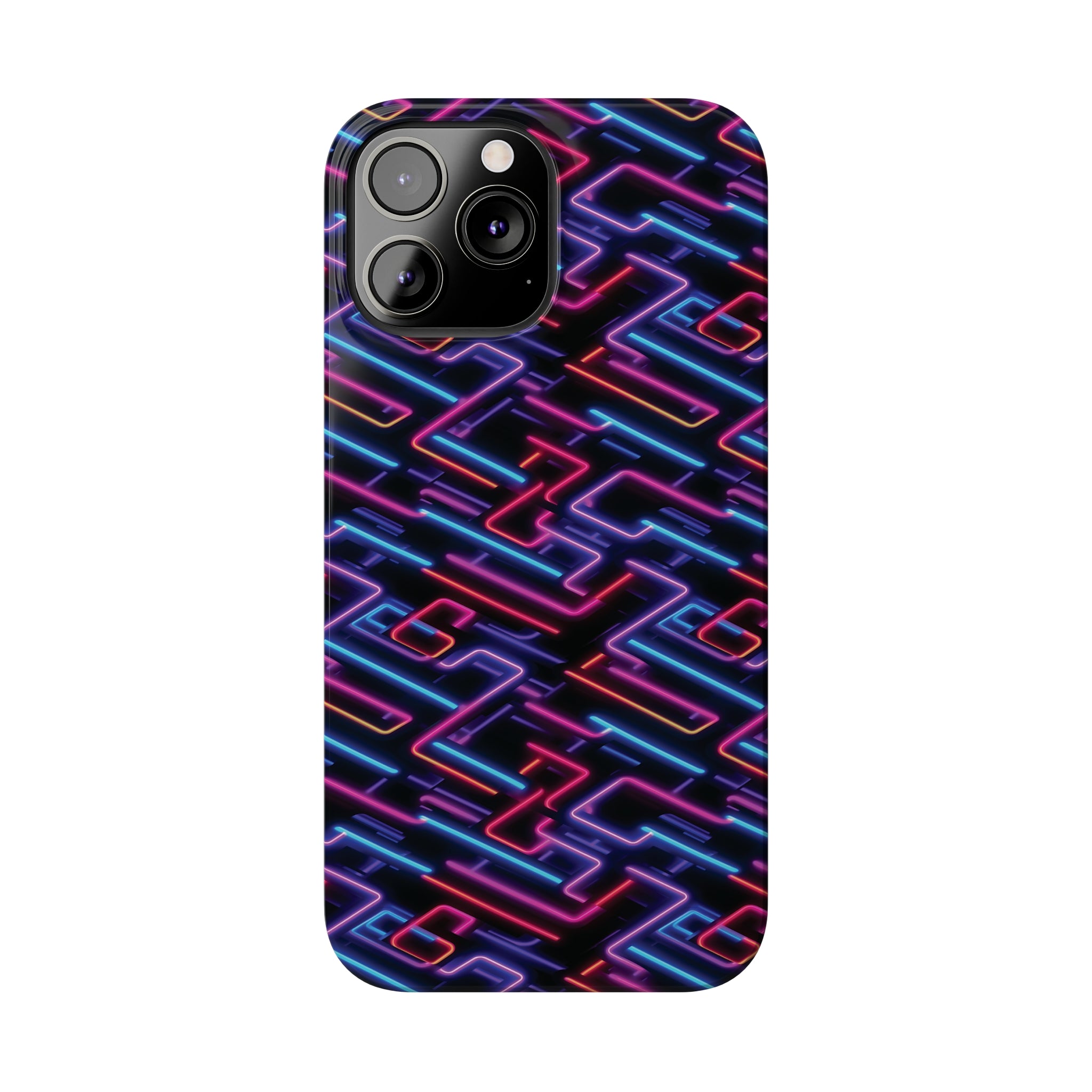 Slim Phone Cases (AOP) - Seamless Neon Designs 01