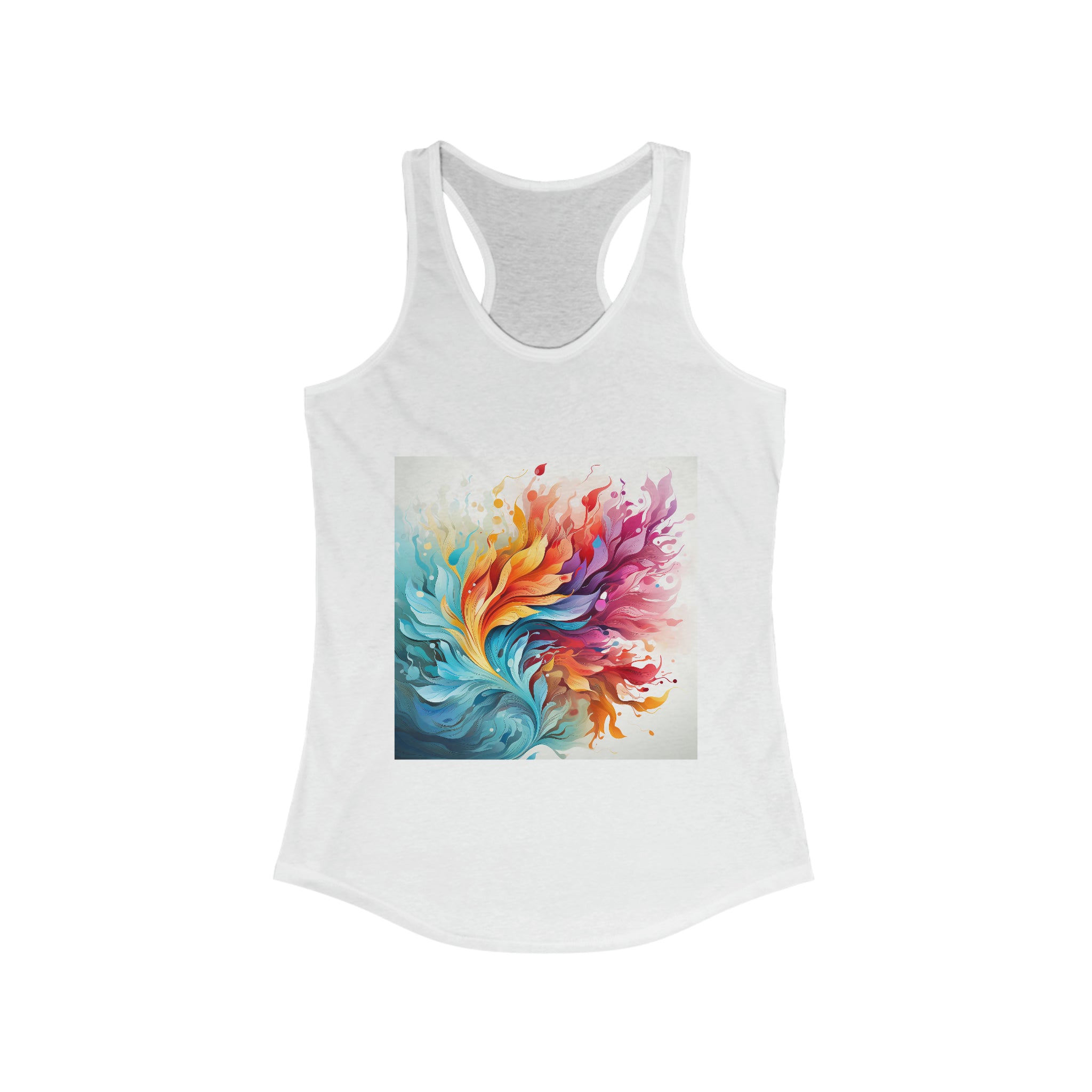 Women's Ideal Racerback Tank - Vector Art Design 27