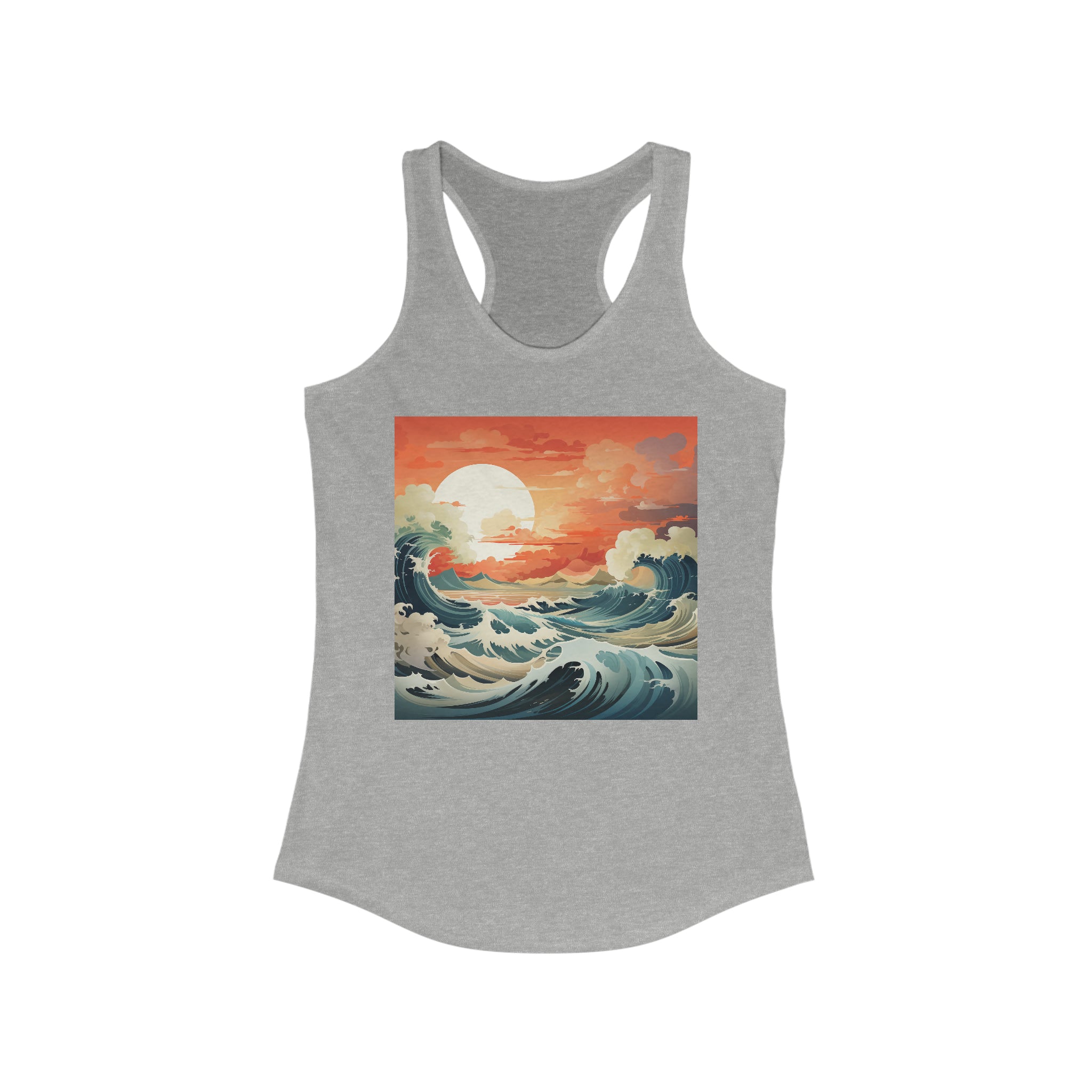 Women's Ideal Racerback Tank - Vector Art Design 12