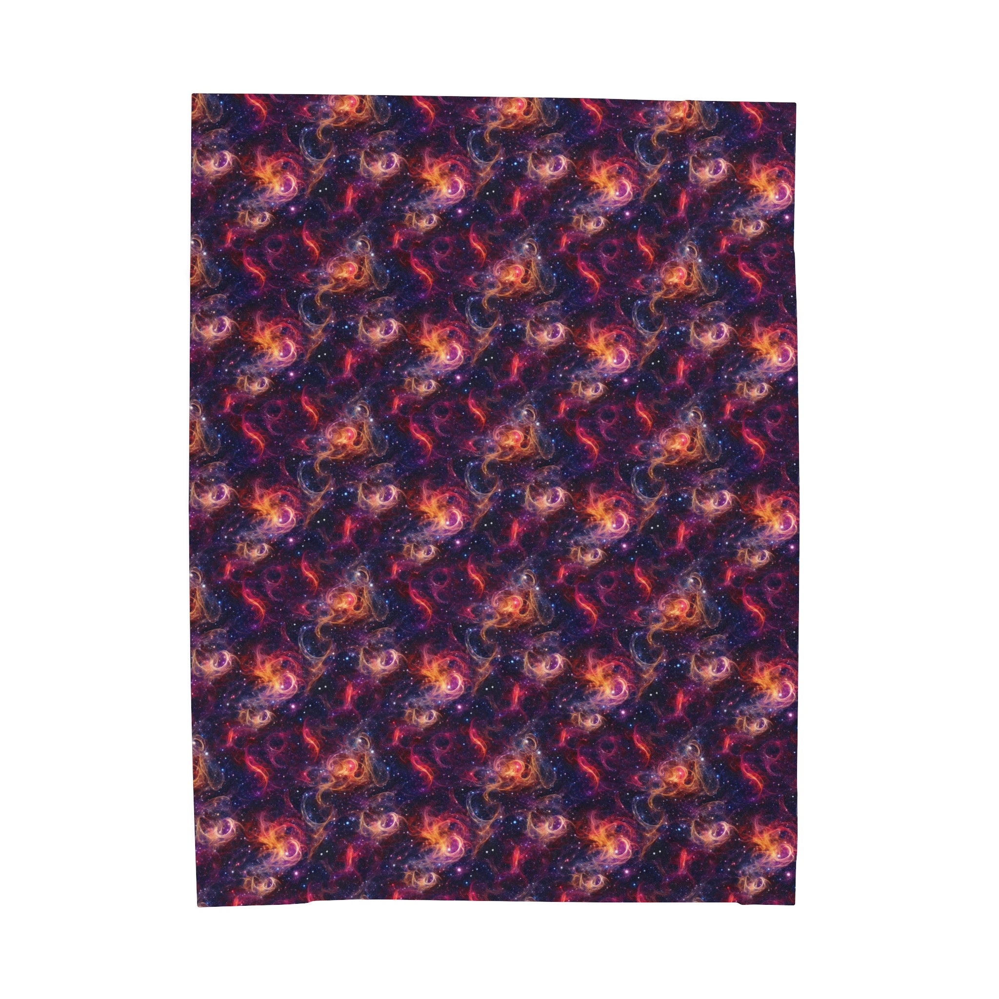 Velveteen Plush Blanket (AOP) - Fantasy Galaxies 01