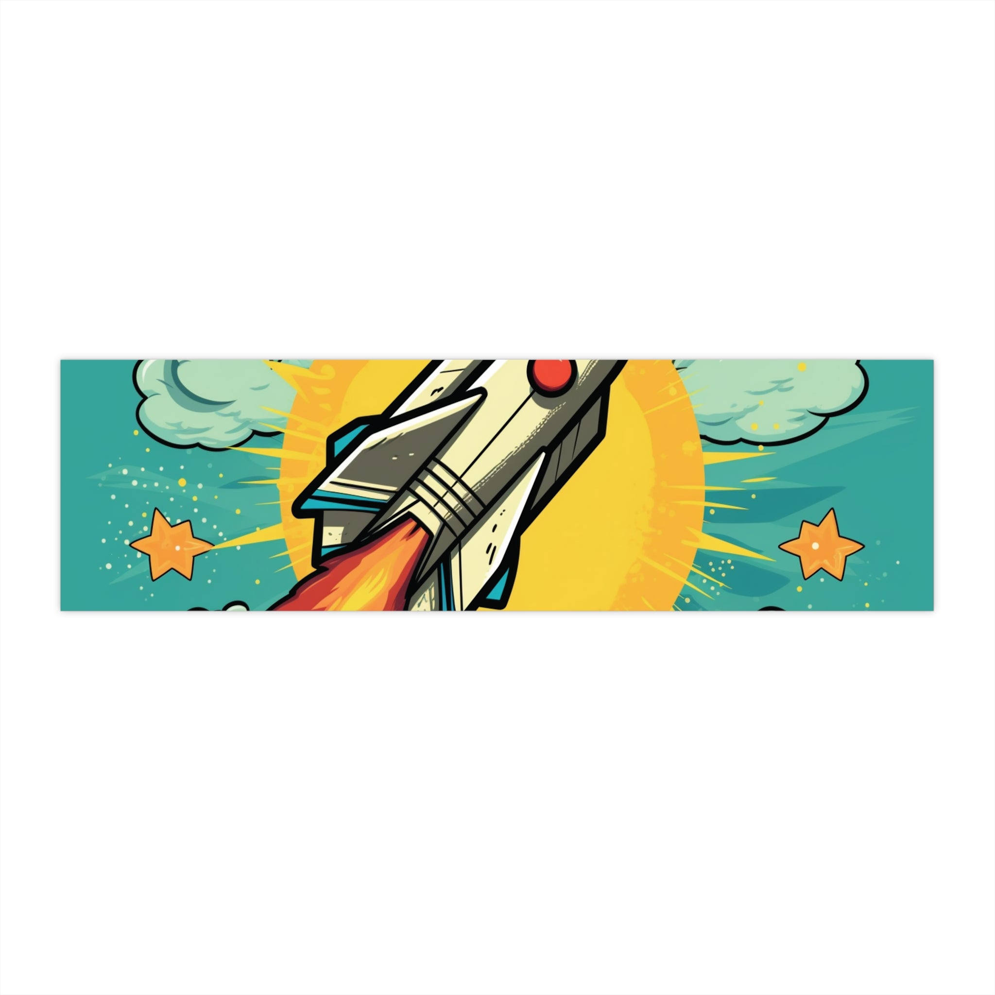 Bumper Stickers - Pop Art Designs, Spaceship 01