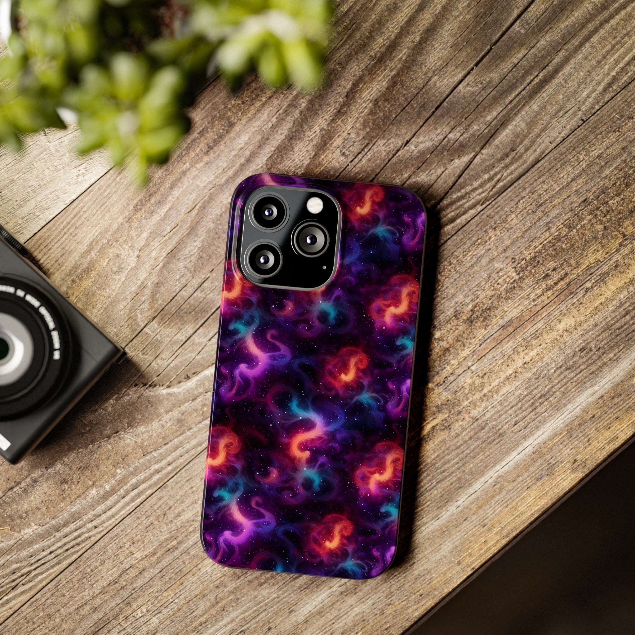 Slim Phone Cases (AOP) - Seamless Fantasy Galaxies 05