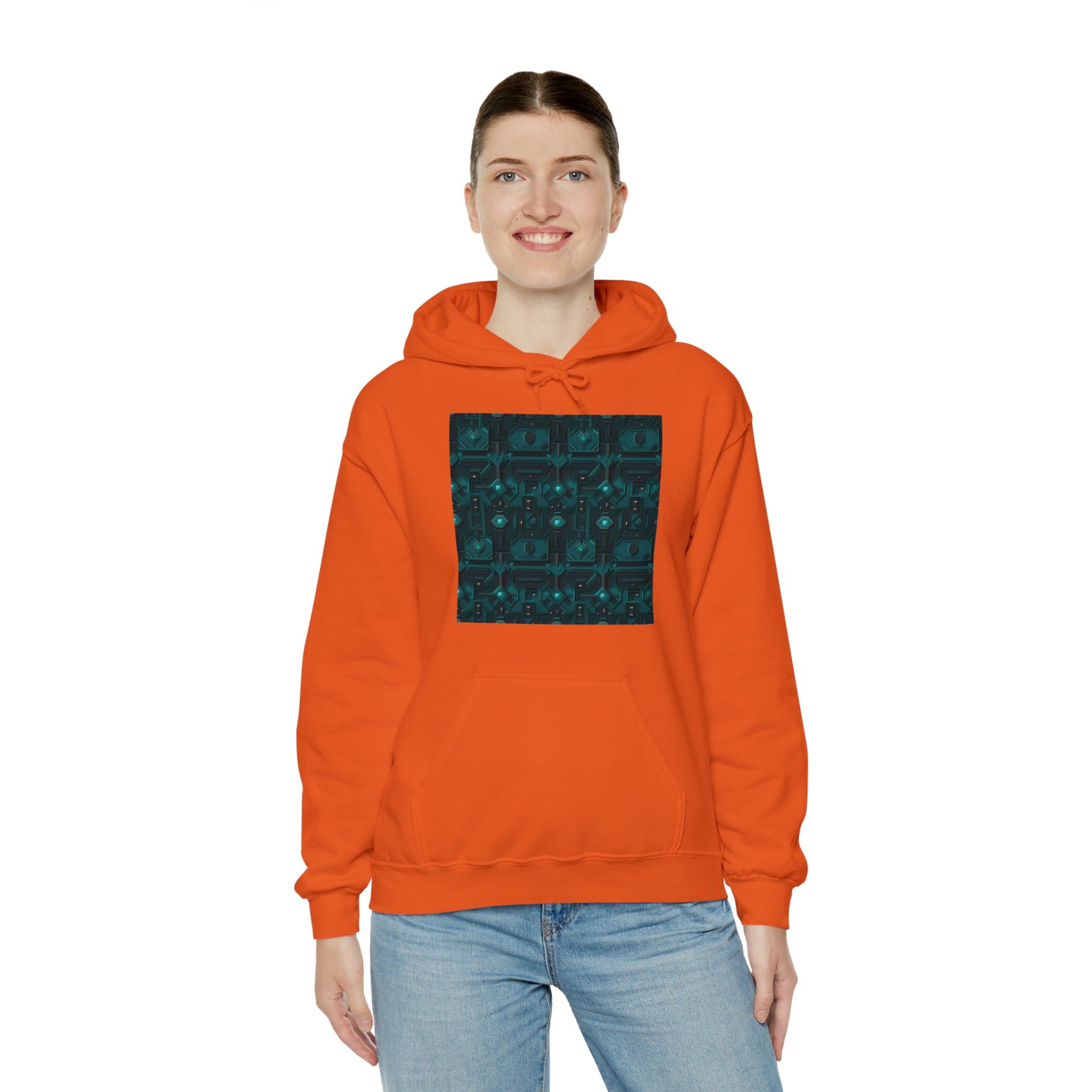 Unisex Heavy Blend™ Hooded Sweatshirt - Abstract Neon Designs 10