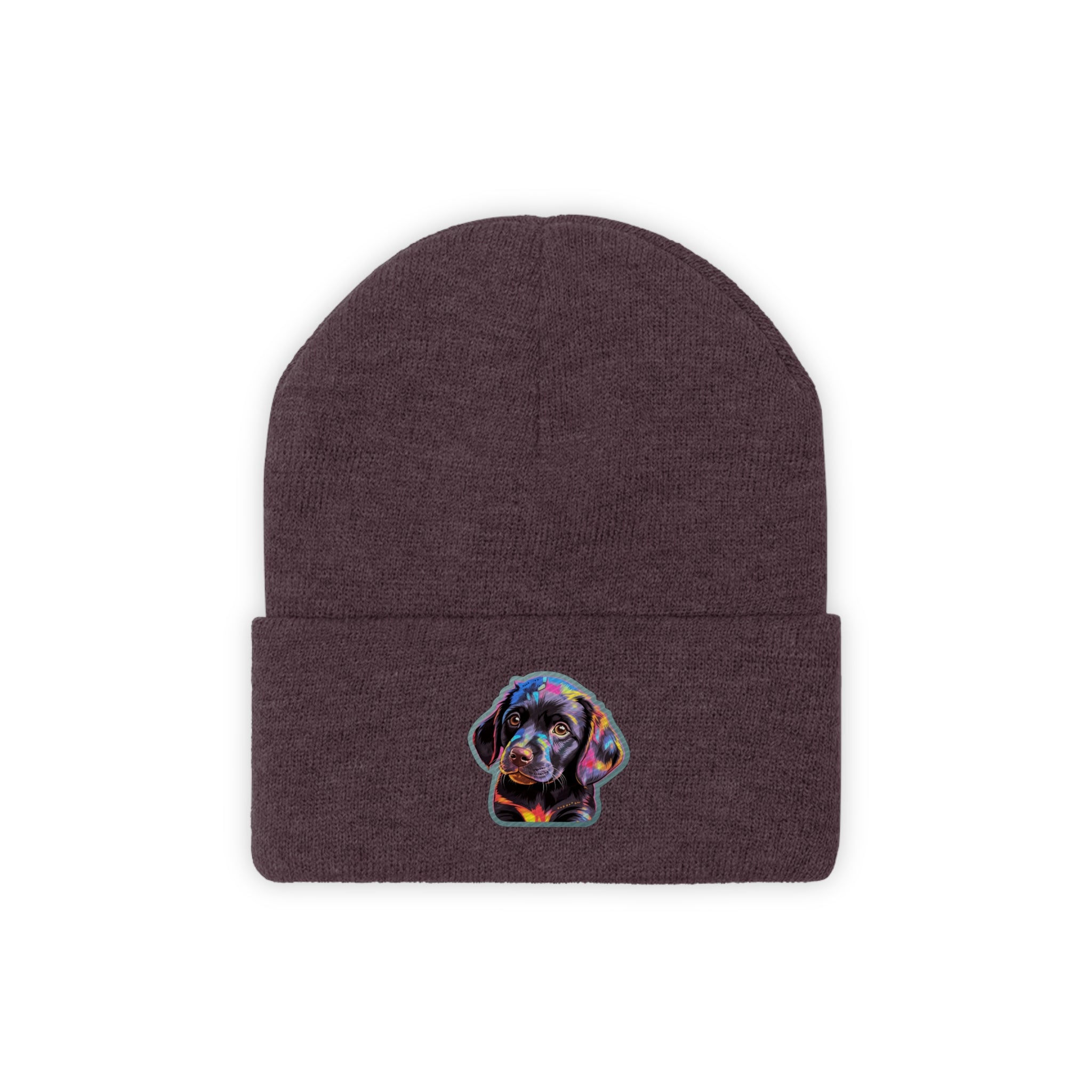 Knit Beanie - Puppy Pop Art 02