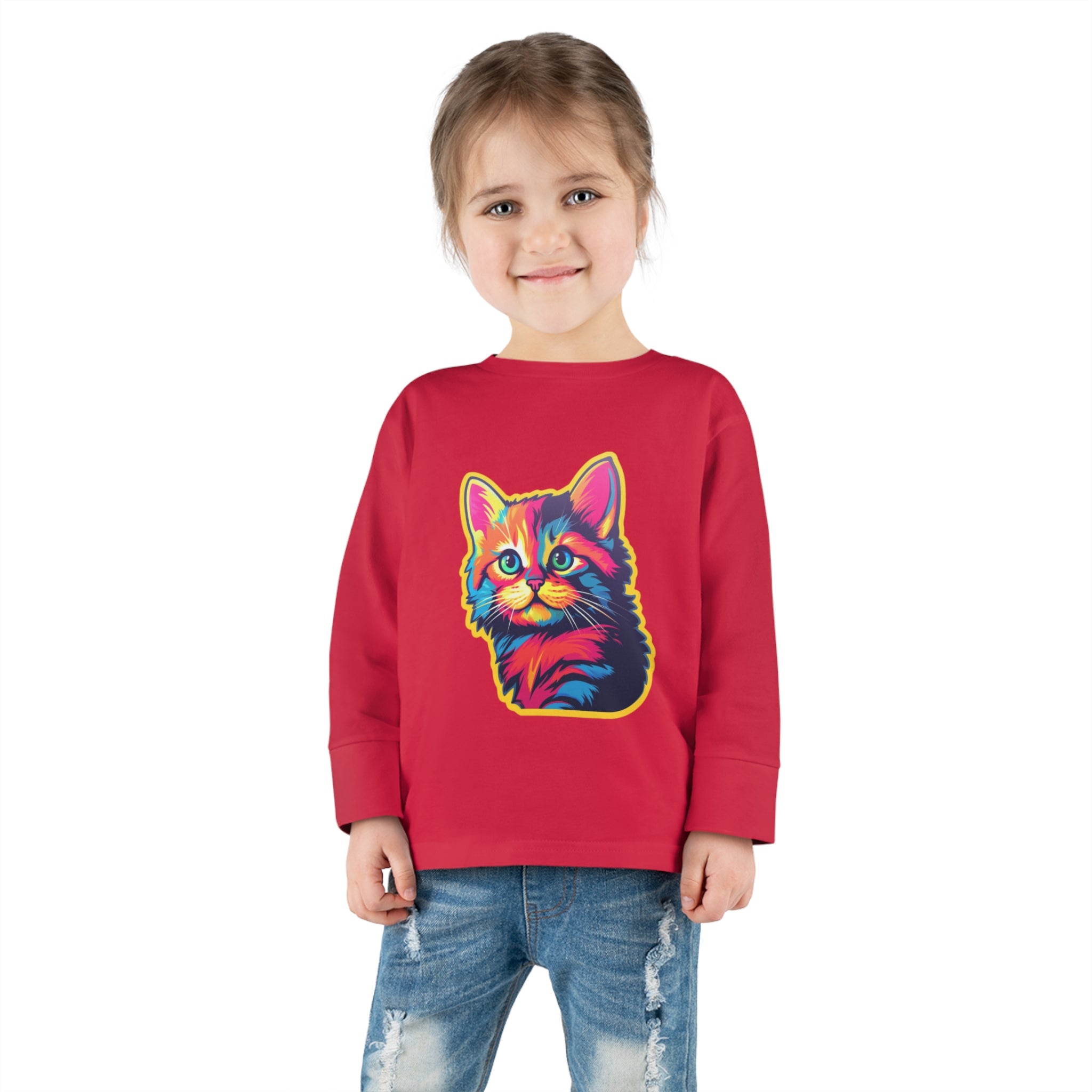 Toddler Long Sleeve Tee - Kittens 04