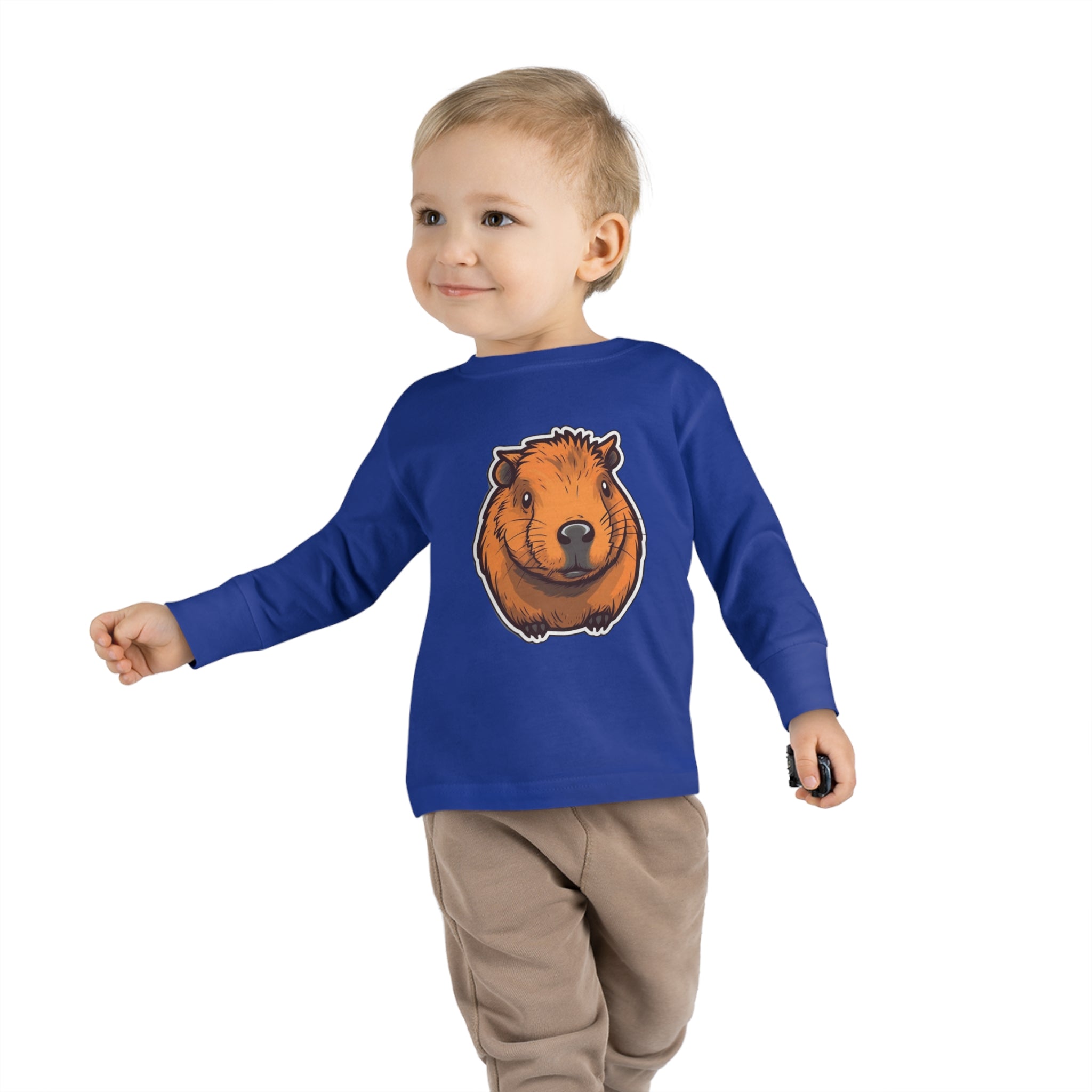 Toddler Long Sleeve Tee - Capybara Pup