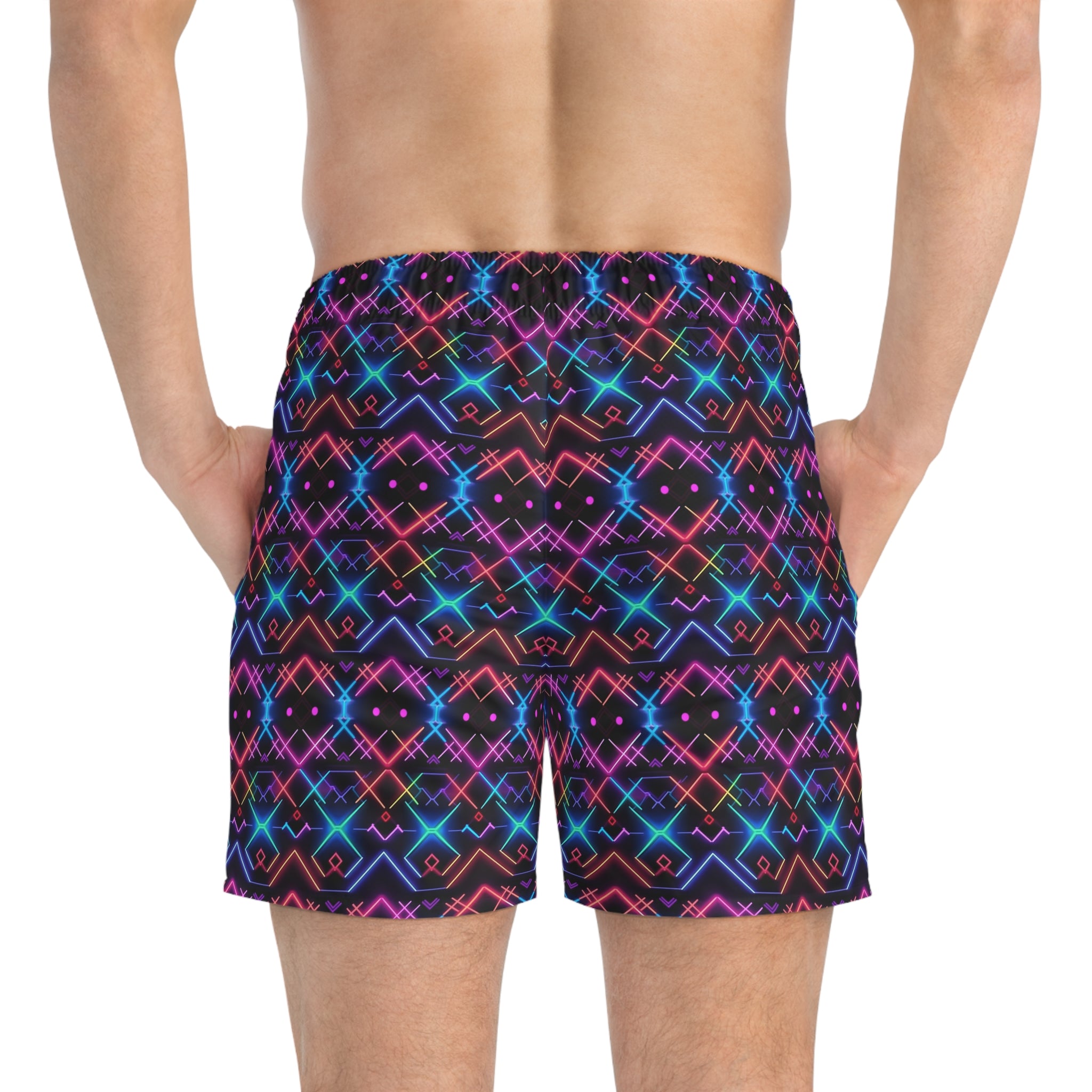 Swim Trunks (AOP) - Seamless Neon Designs 01