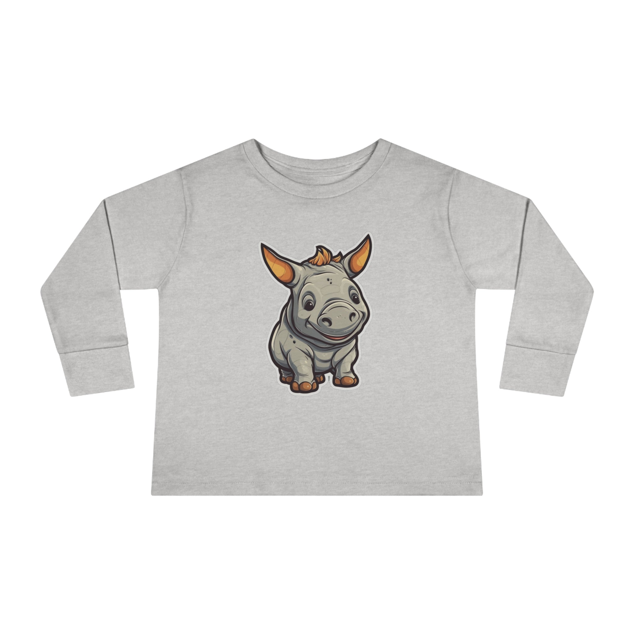 Toddler Long Sleeve Tee - Rhinoceros Calf