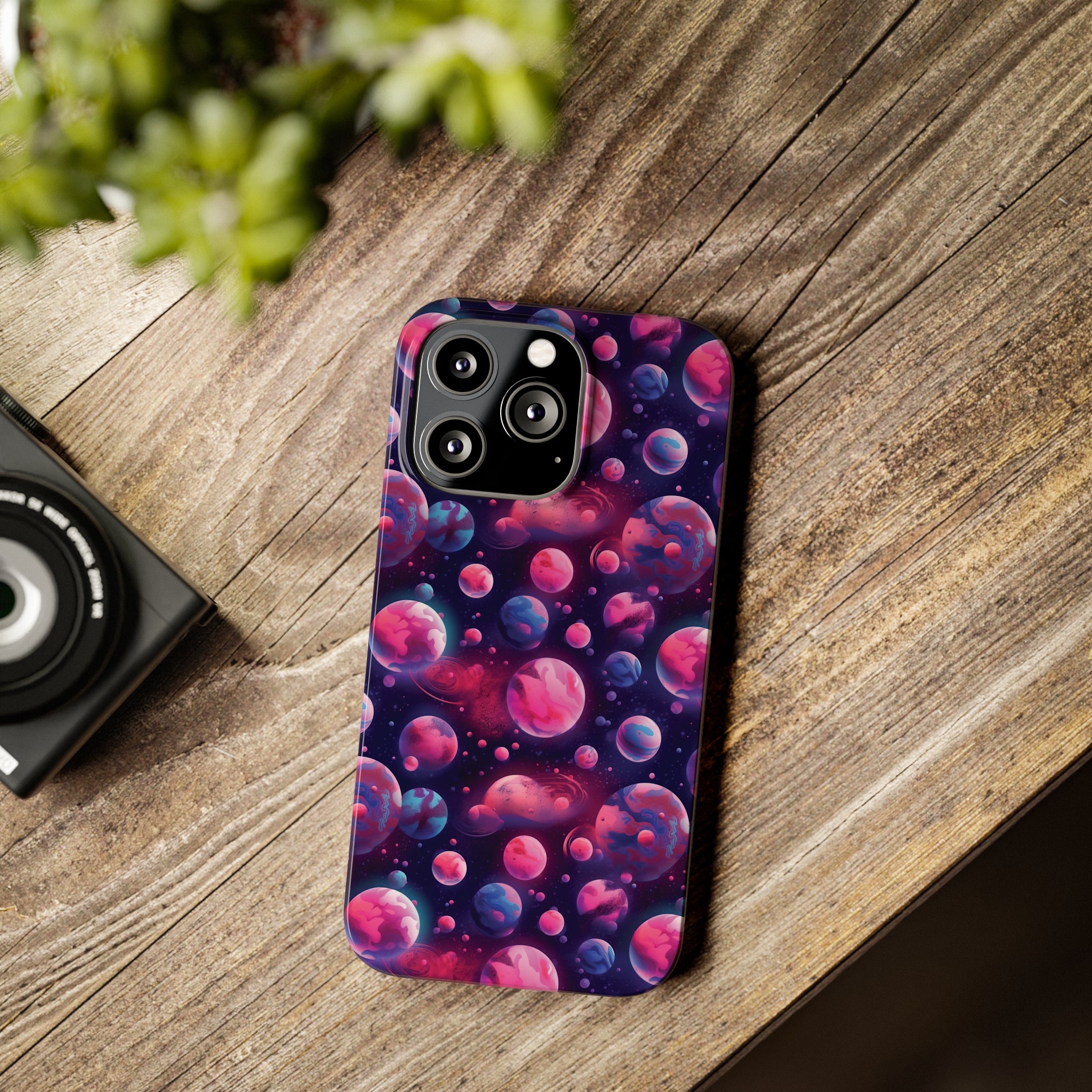 Slim Phone Cases (AOP) - Seamless Fantasy Galaxies 09