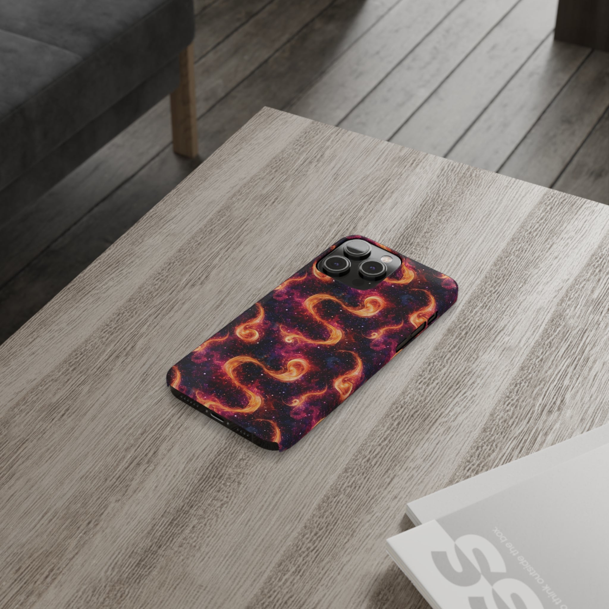 Slim Phone Cases (AOP) - Seamless Fantasy Galaxies 03