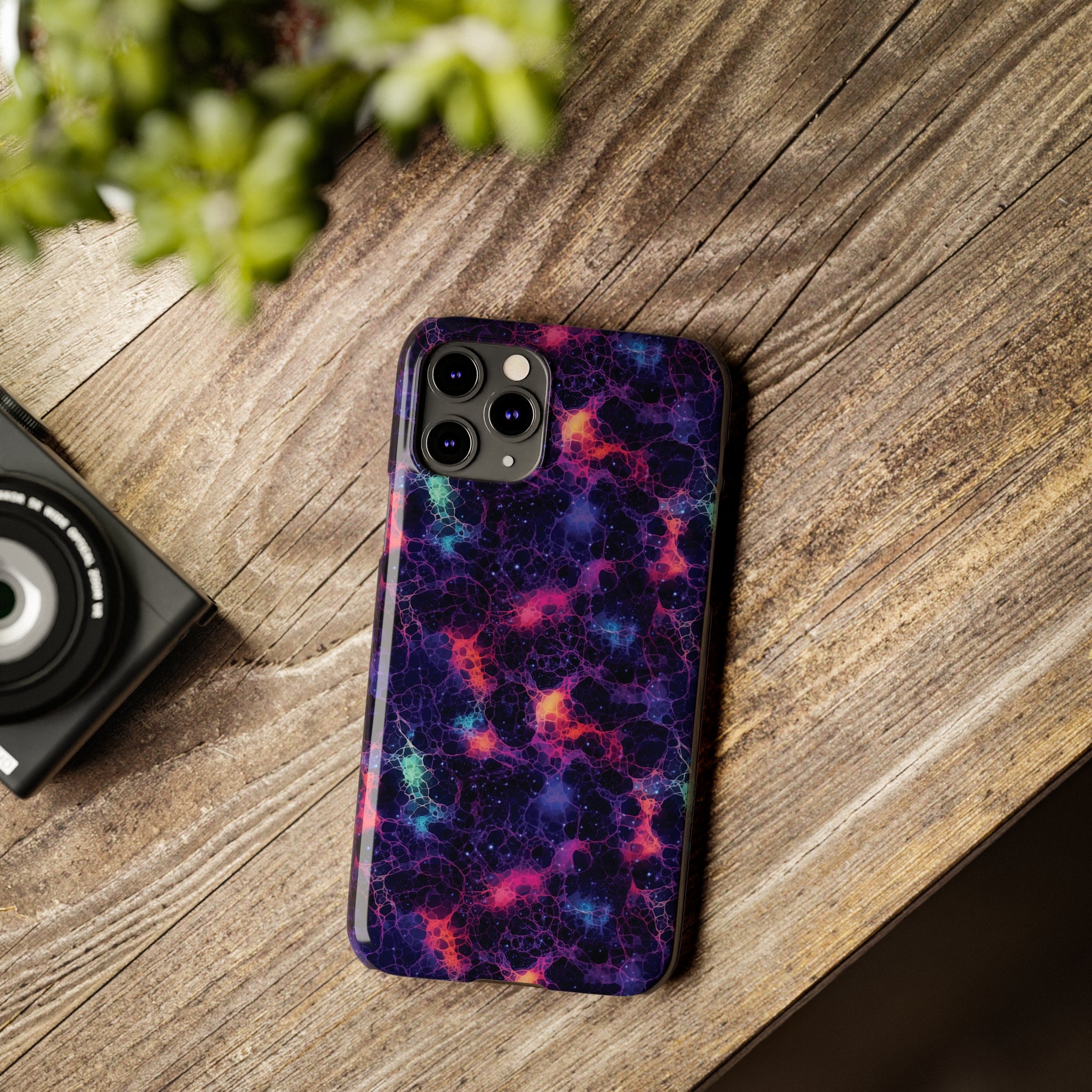 Slim Phone Cases (AOP) - Seamless Fantasy Galaxies 08