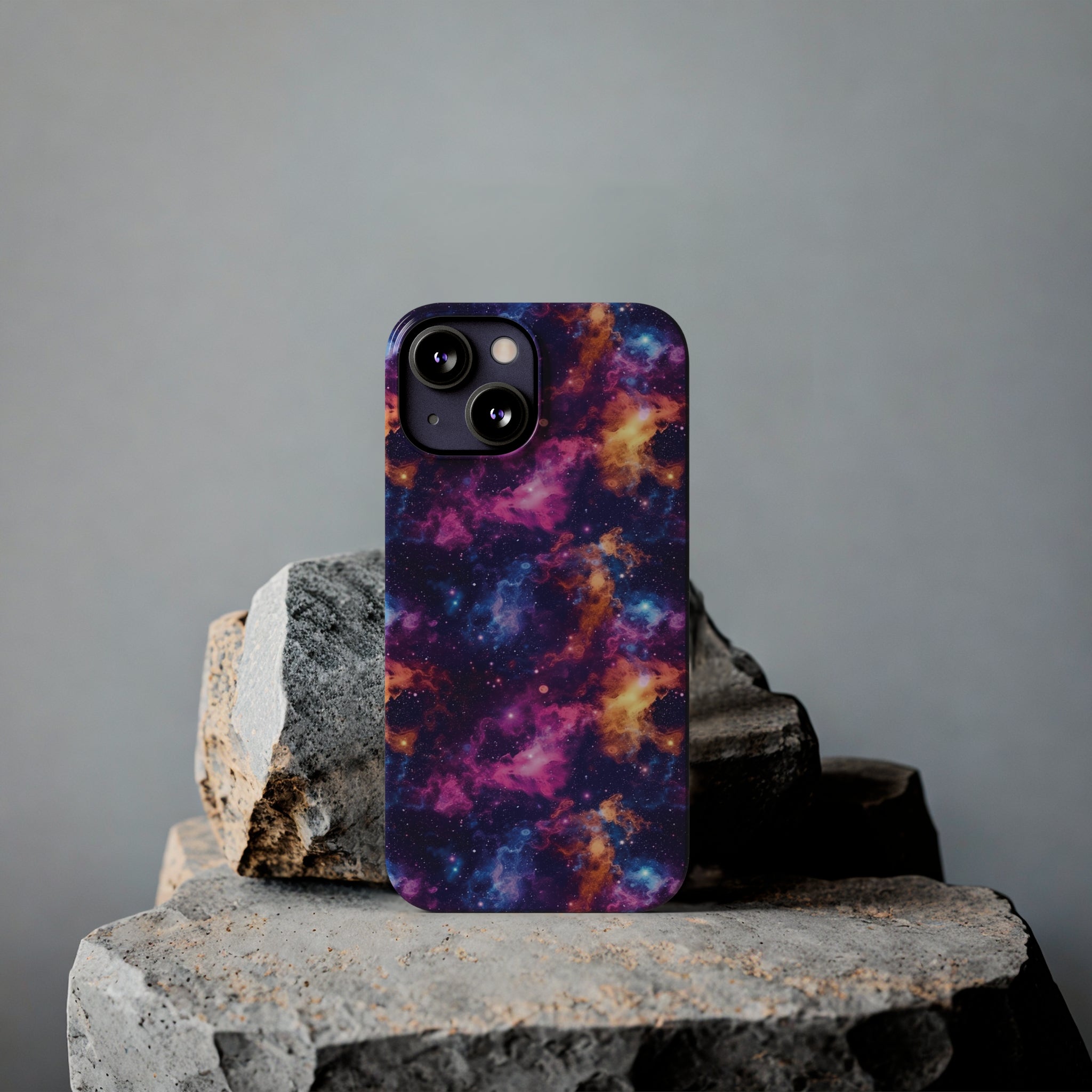 Slim Phone Cases (AOP) - Seamless Fantasy Galaxies 06