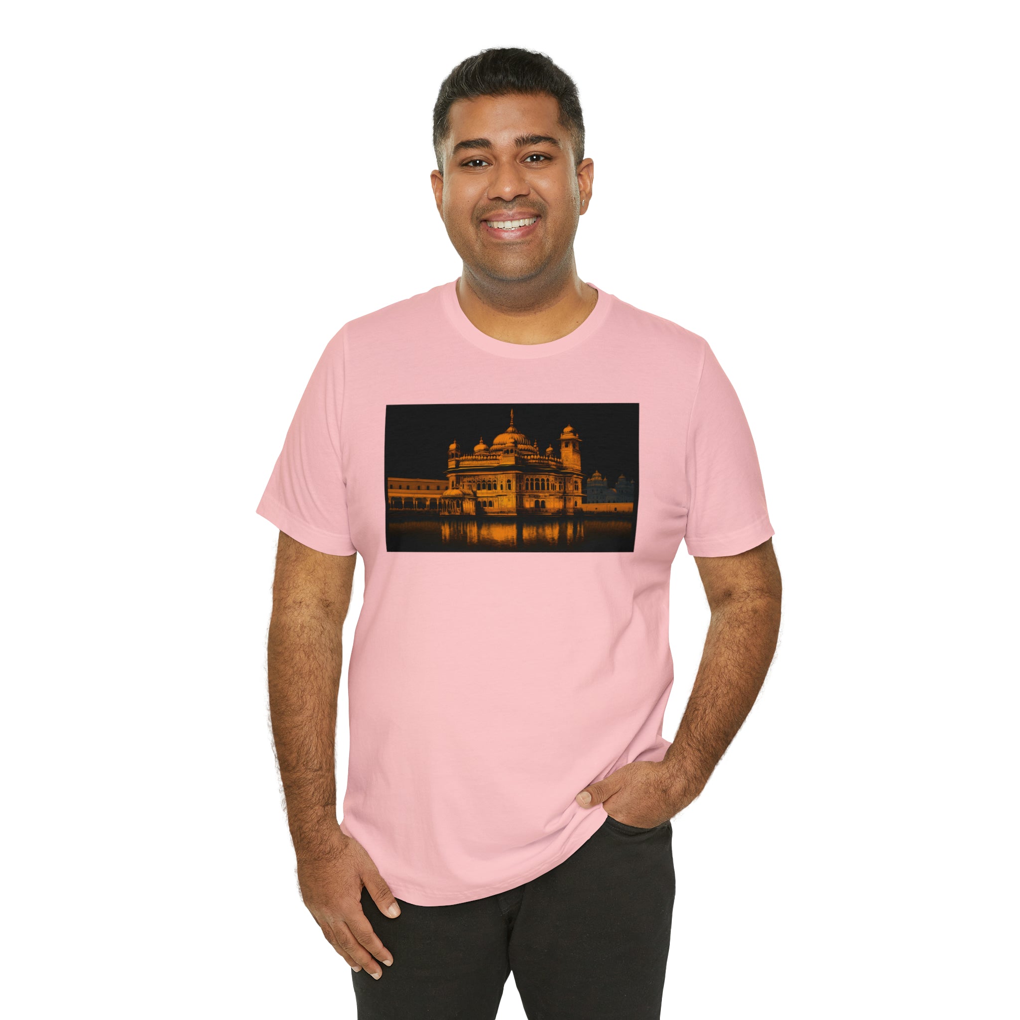 Unisex Jersey Short Sleeve Tee - Golden Temple, India