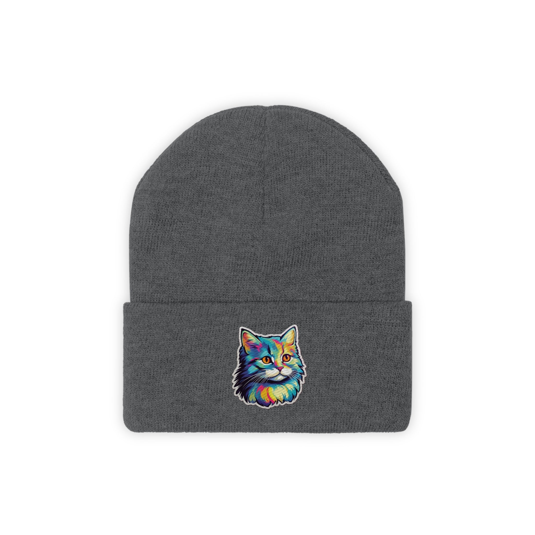 Knit Beanie - Kitten Pop Art 01