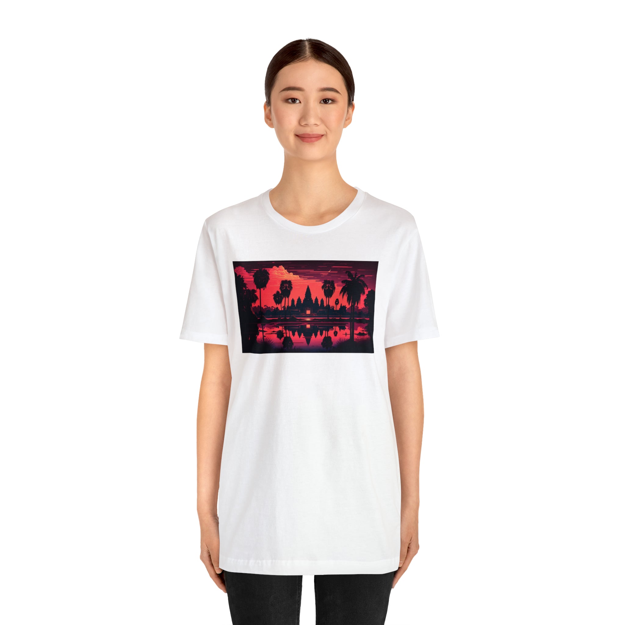 Unisex Jersey Short Sleeve Tee - Angkor Wat, Cambodia