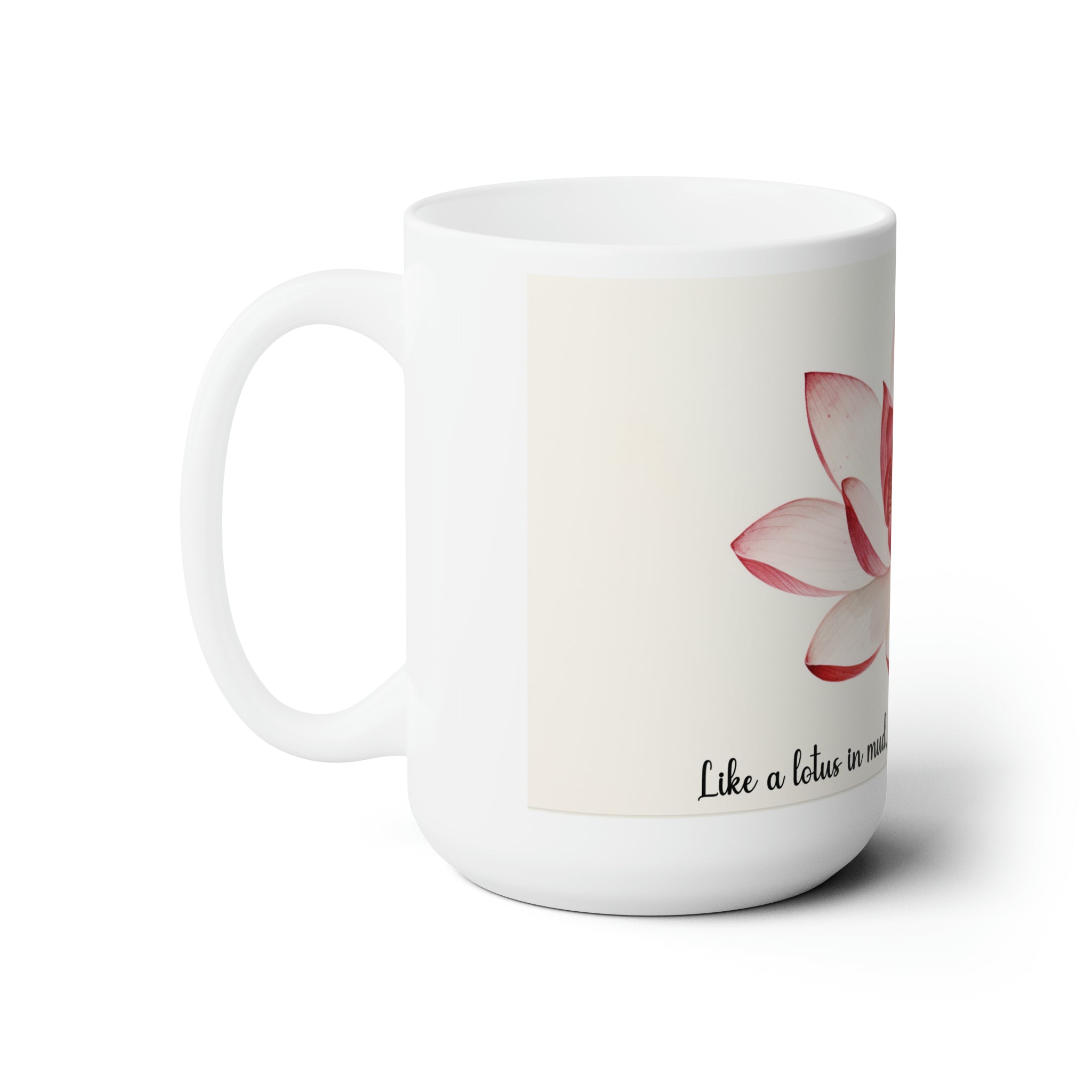 Ceramic Mug 15oz - Red Lotus